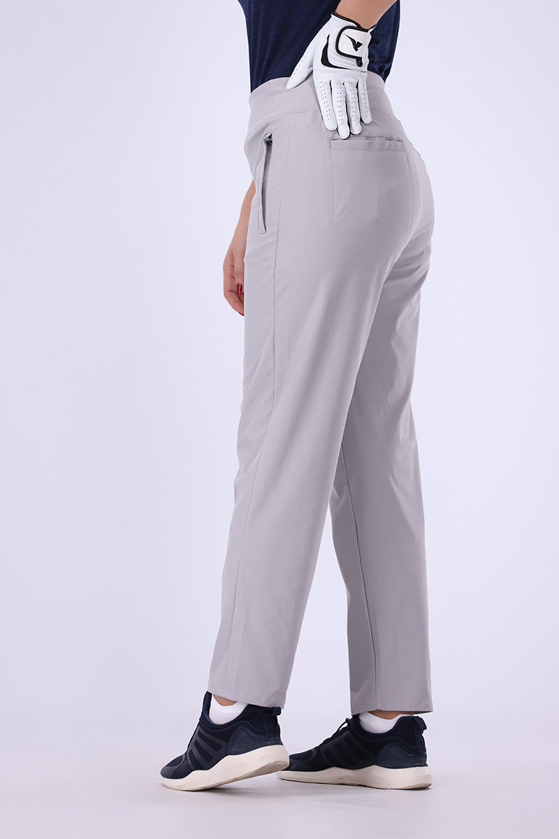 Women Golf Pants Silver Grey