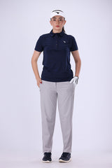 Women Golf Pants Silver Grey