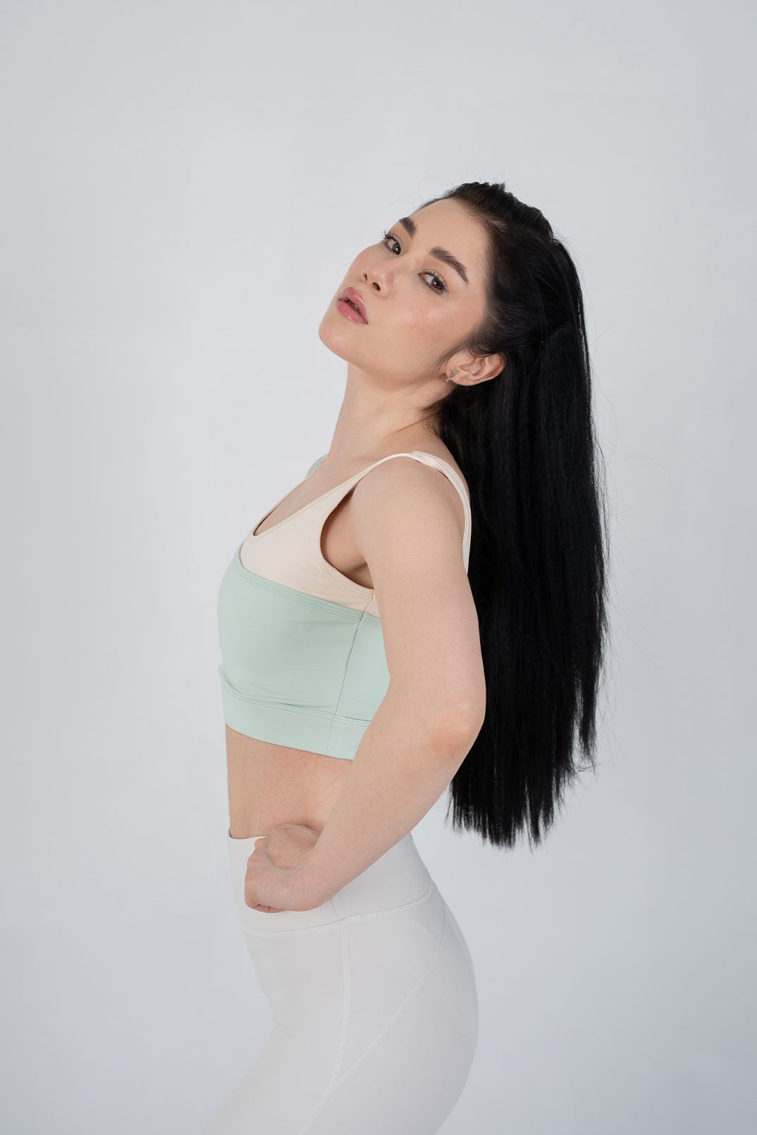 AGUILA Asymmetric Sports  Bra Green