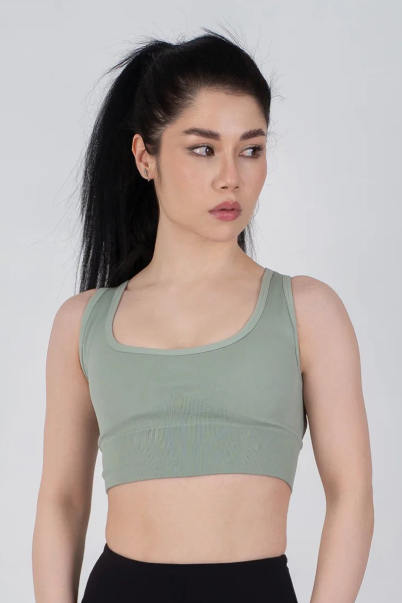 AGUILA RACERBACK SPORTS BRA GREEN