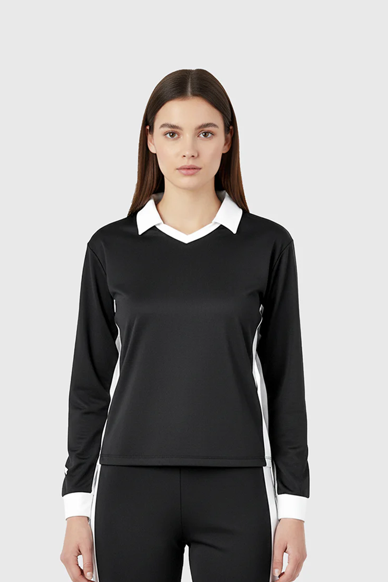 VELOUR FIT TRACK JACKET BLACK