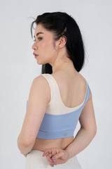 AGUILA ASYMMETRIC SPORTS BRA LIGHT BLUE