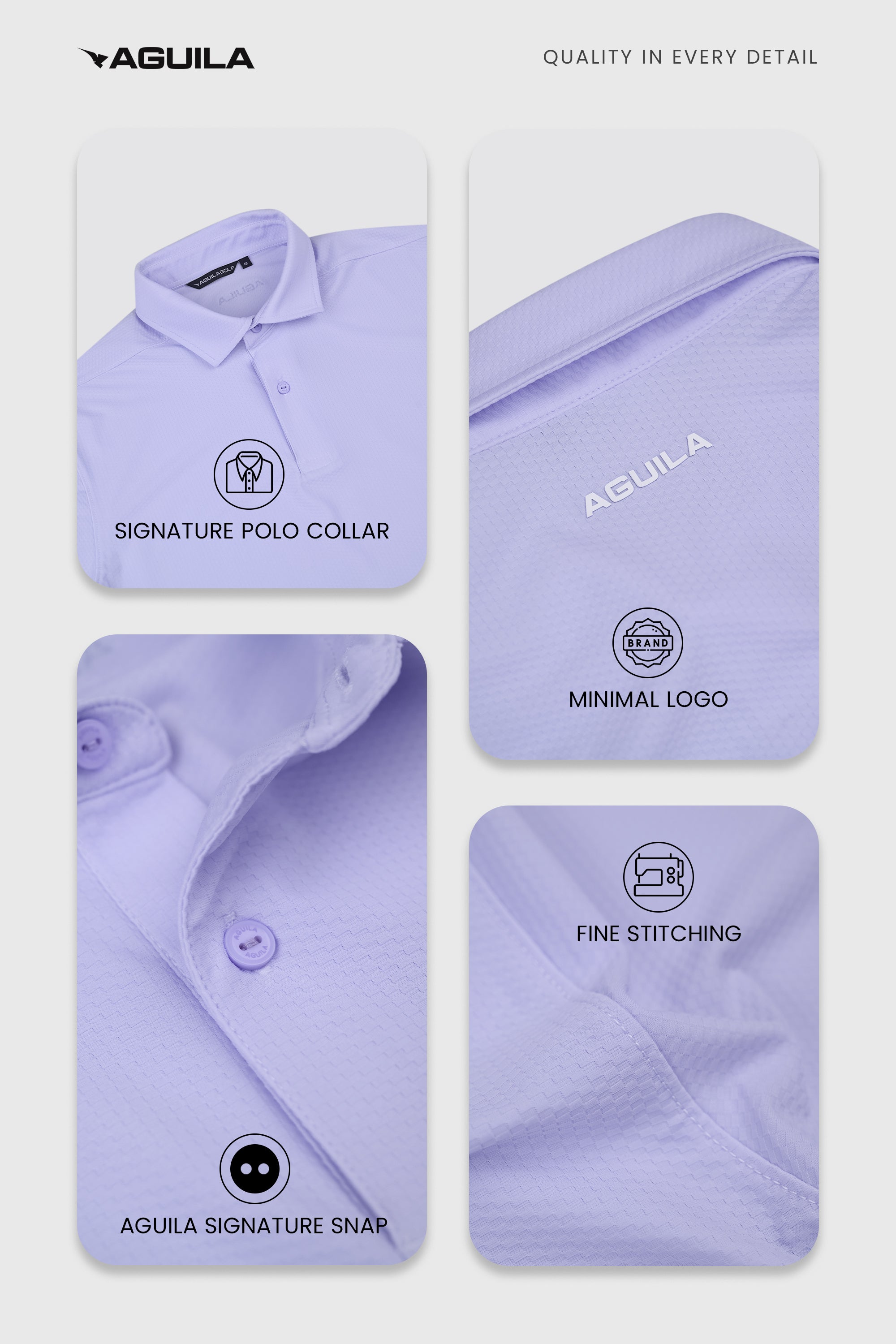 AREEZO MEN GOLF POLO Pale Blue