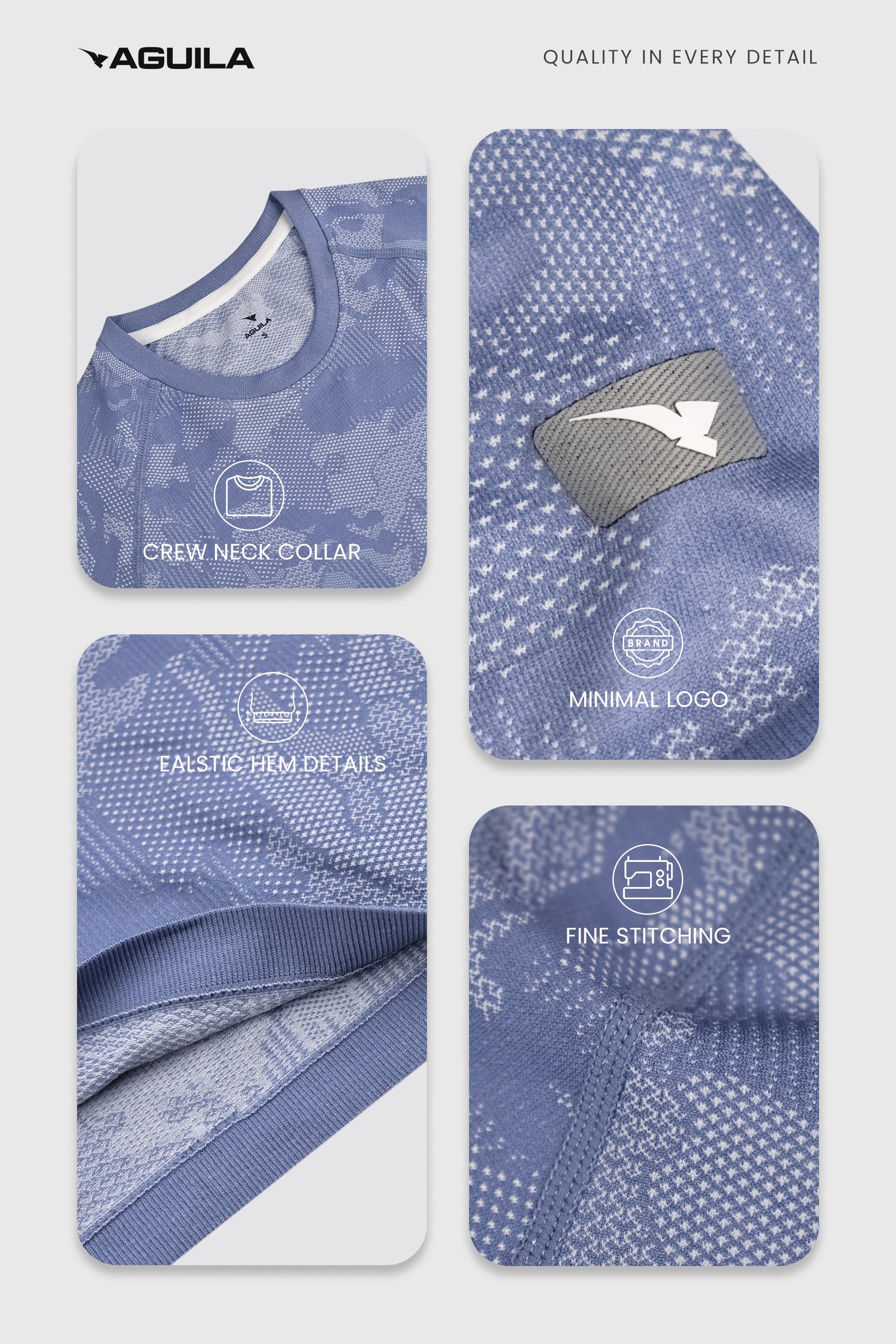 Aguila Tech Athletic Shirt Sky camou