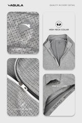 Stride Tech Performance Quarter-Zip Midlayer Grey