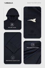 CROSS ACTIVE HOODIE  COBALT BLUE
