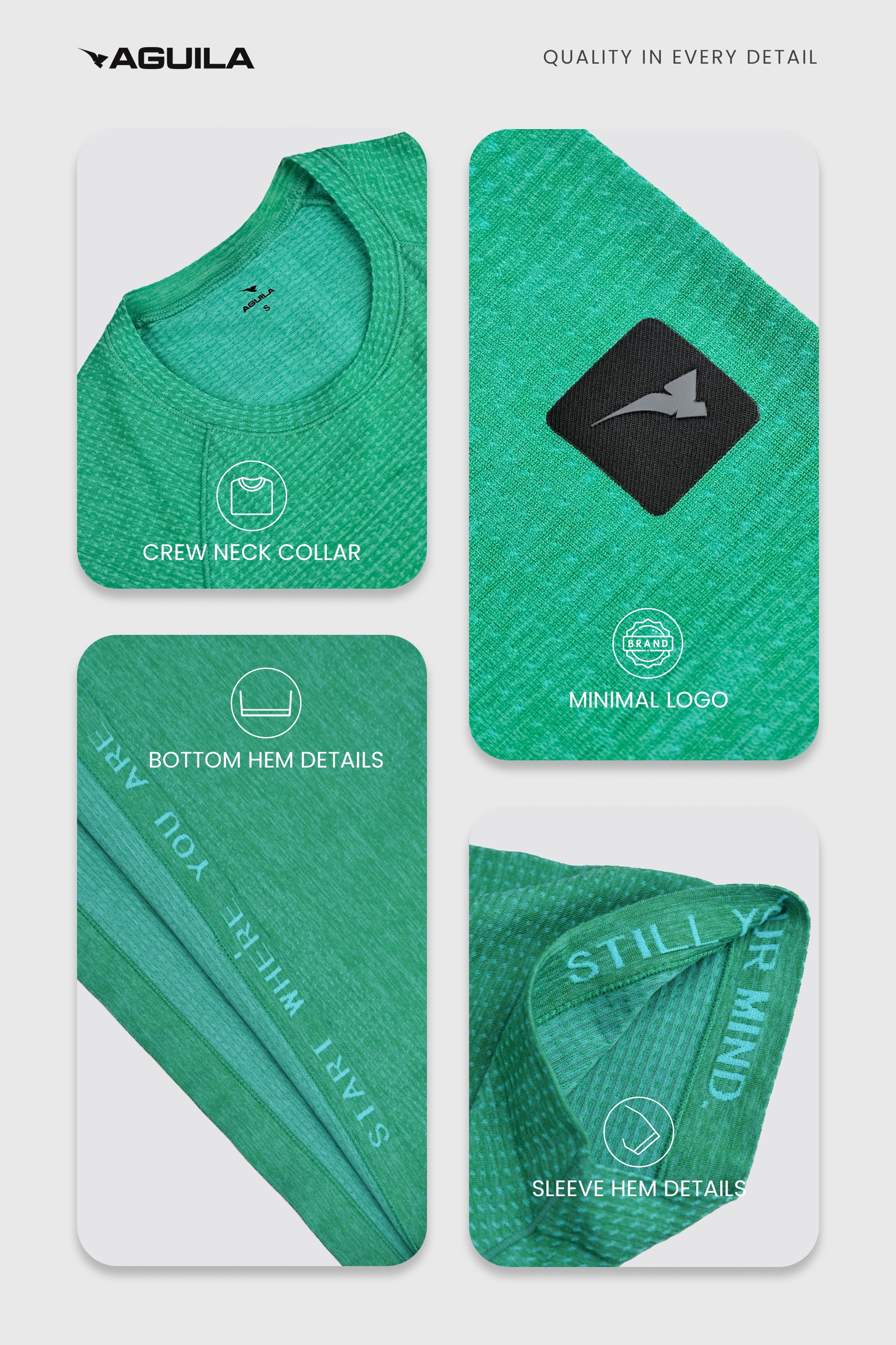 Aguila Tech Athletic Shirt Green