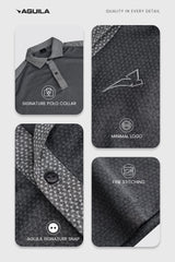 CUT AWAY MEN GOLF POLO Dark Grey