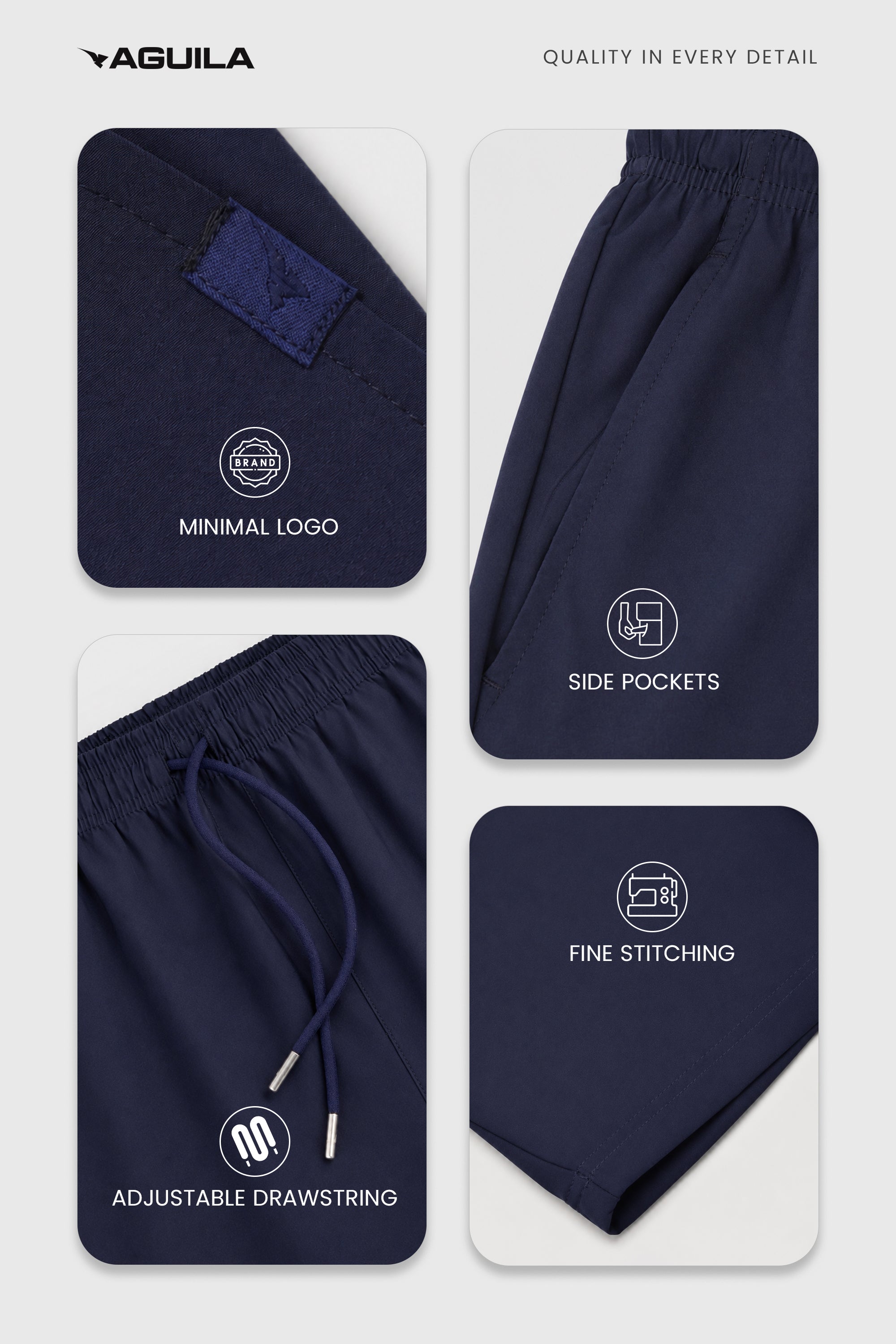 MEN CO-ORD SET PACK OF 3 - NAVY