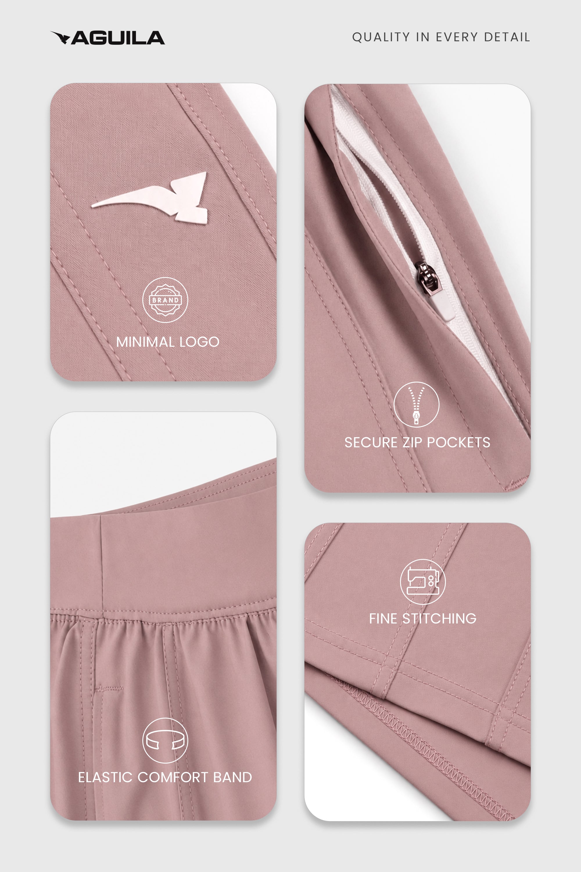 YOGA PANT ASH ROSE