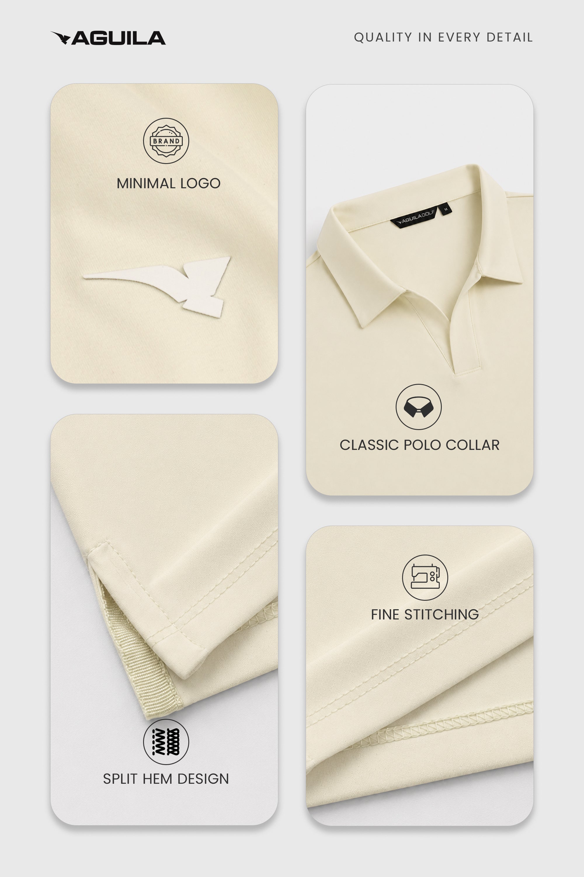 CLASSIC V GOLF POLO BEIGE