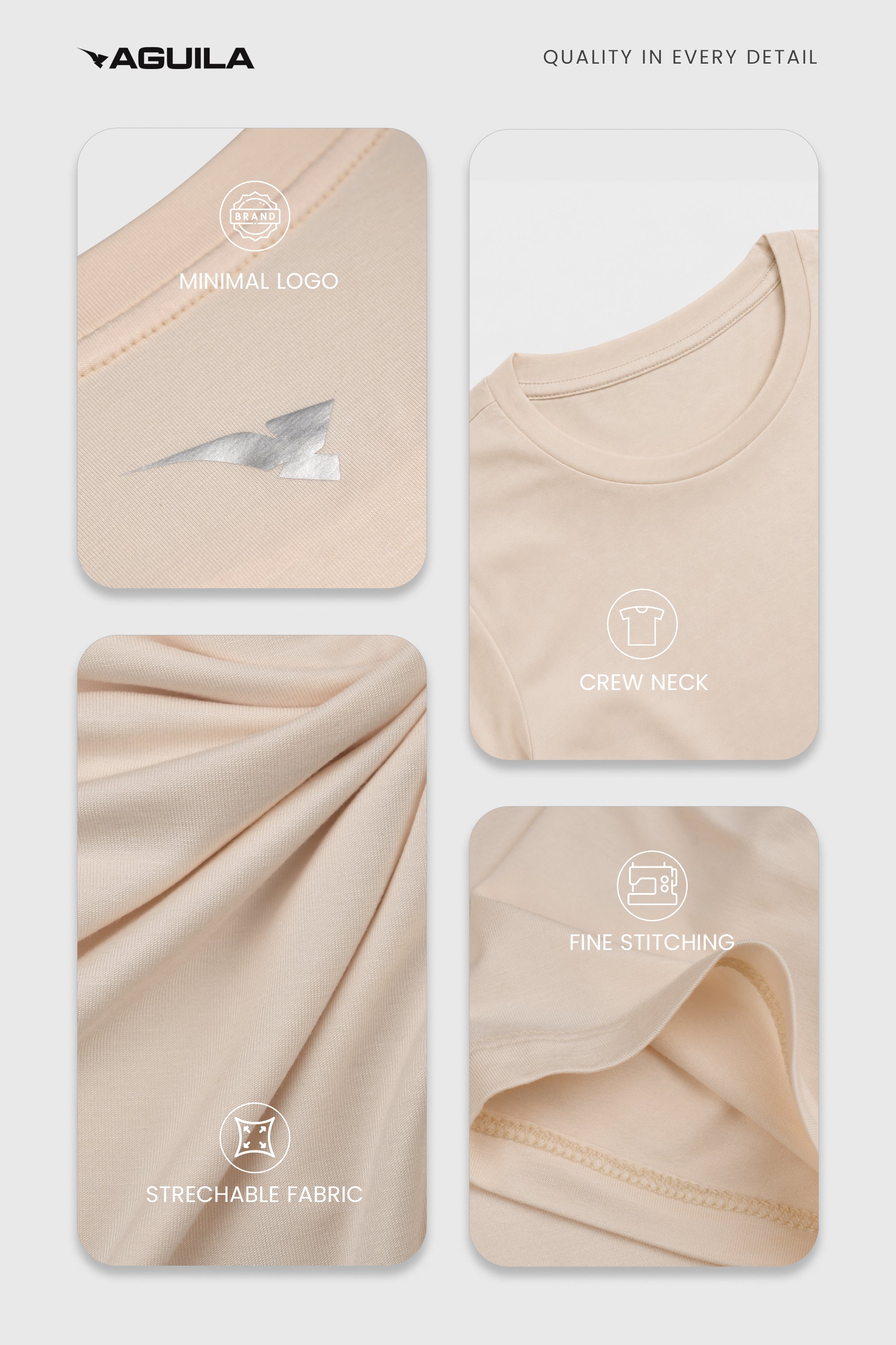 PRIMEFIT T-SHIRT IVORY