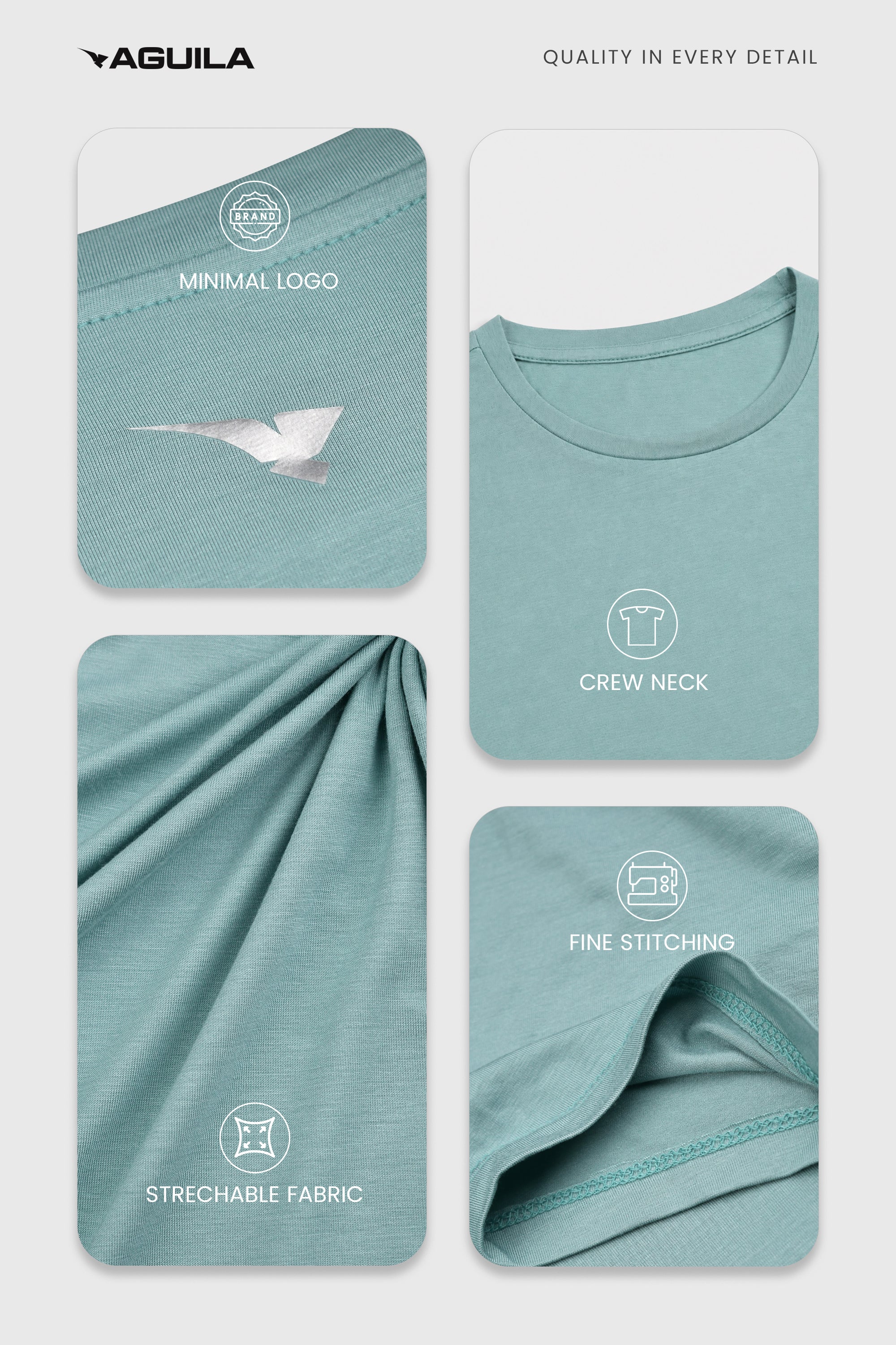 PRIMEFIT T-SHIRT SEA GREEN