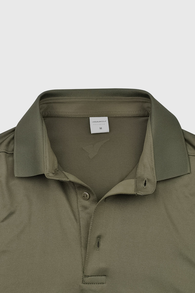 Moderno Knit oilive green Golf Polo