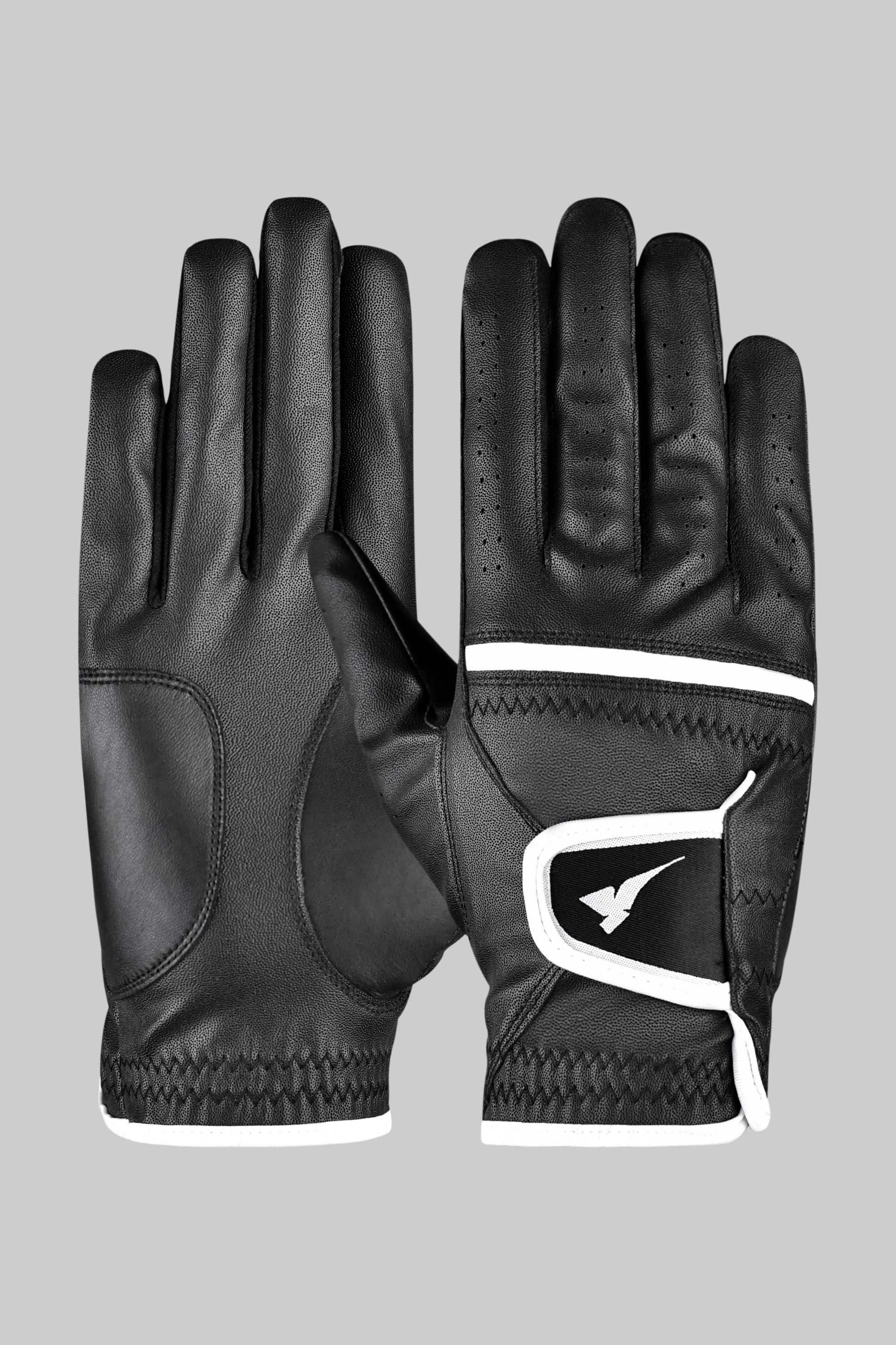 POWER GRIP GOLF GLOVES BLACK RIGHT