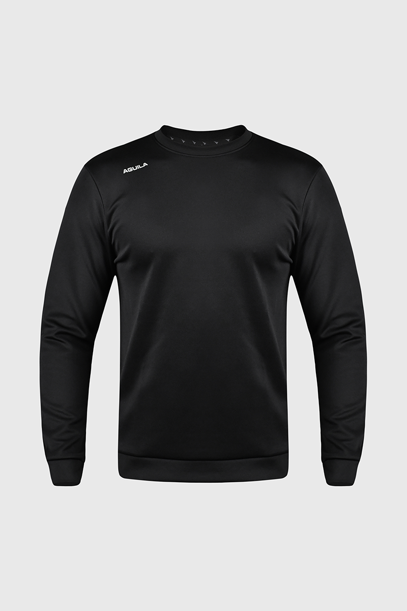 CozyCrest Black Sweat Shirt