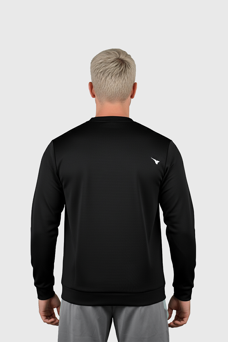 CozyCrest Black Sweat Shirt