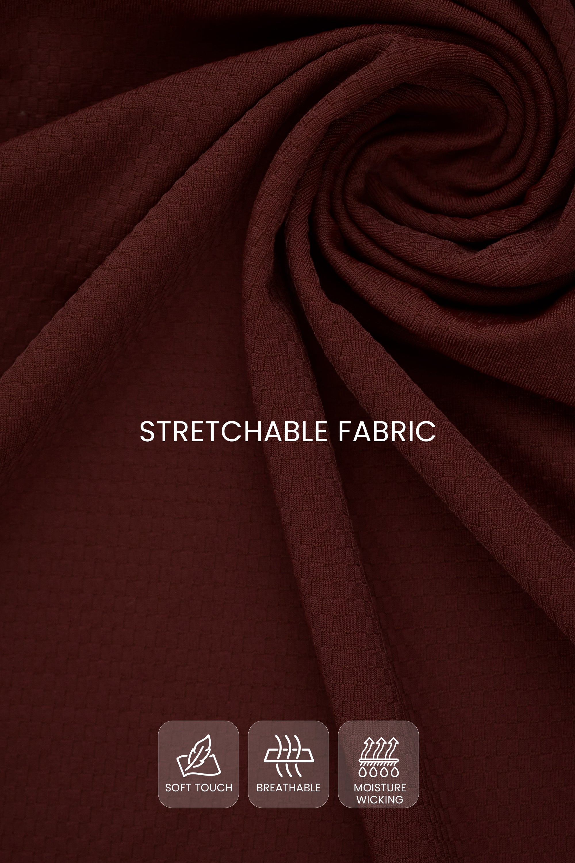AREZZO GOLF POLO Maroon(JACQUARD)