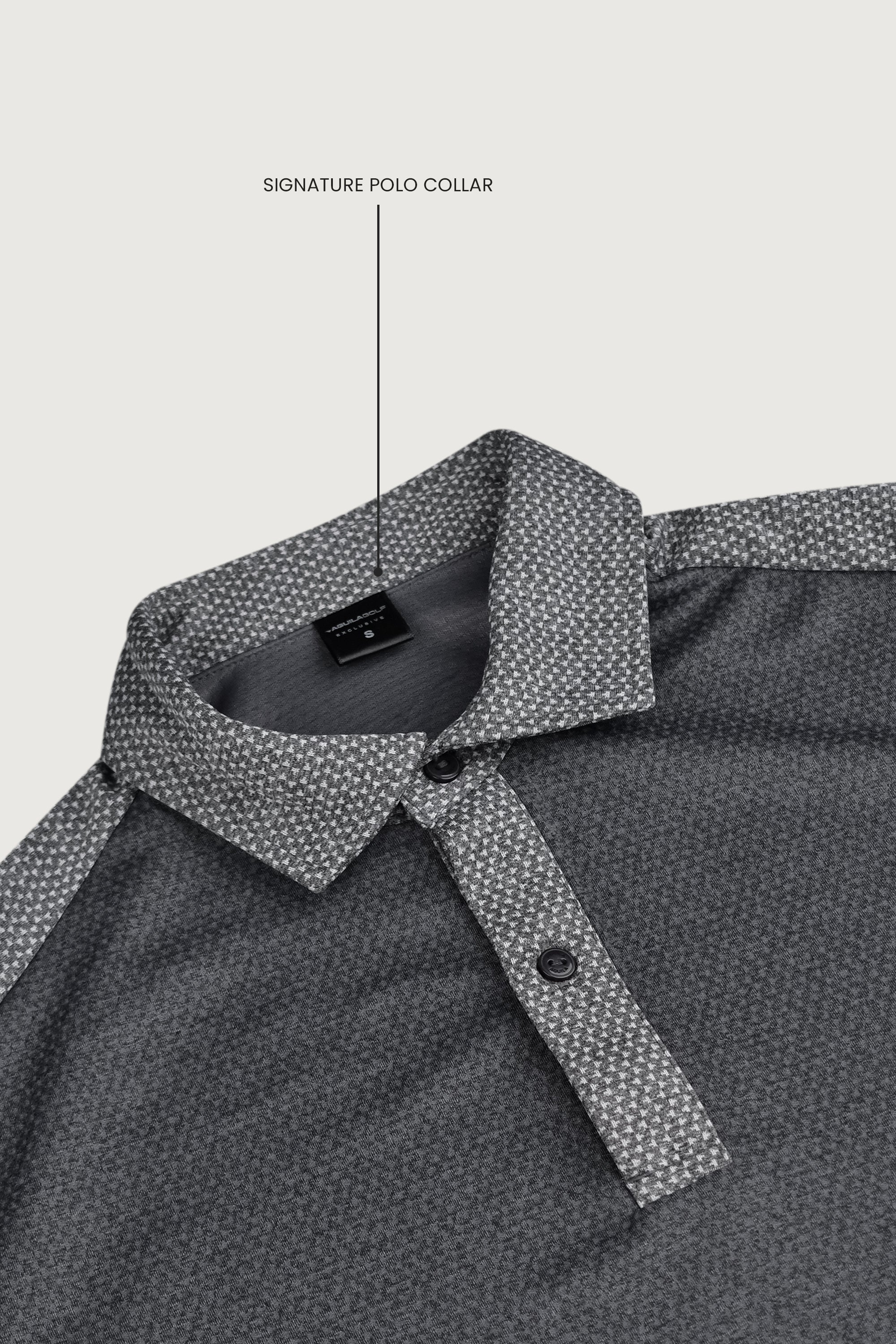 CUT AWAY MEN GOLF POLO Dark Grey