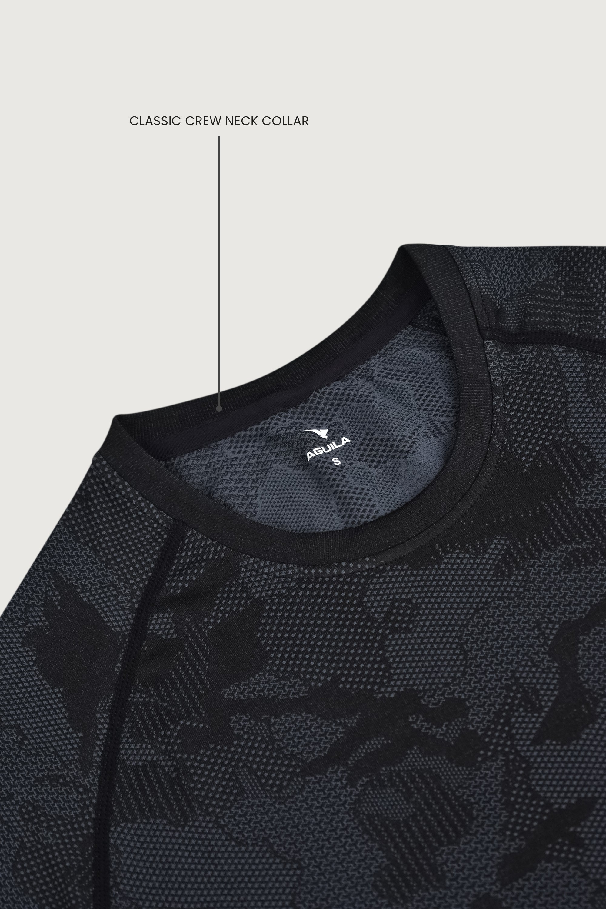 Aguila Tech Athletic Shirt Black Camou