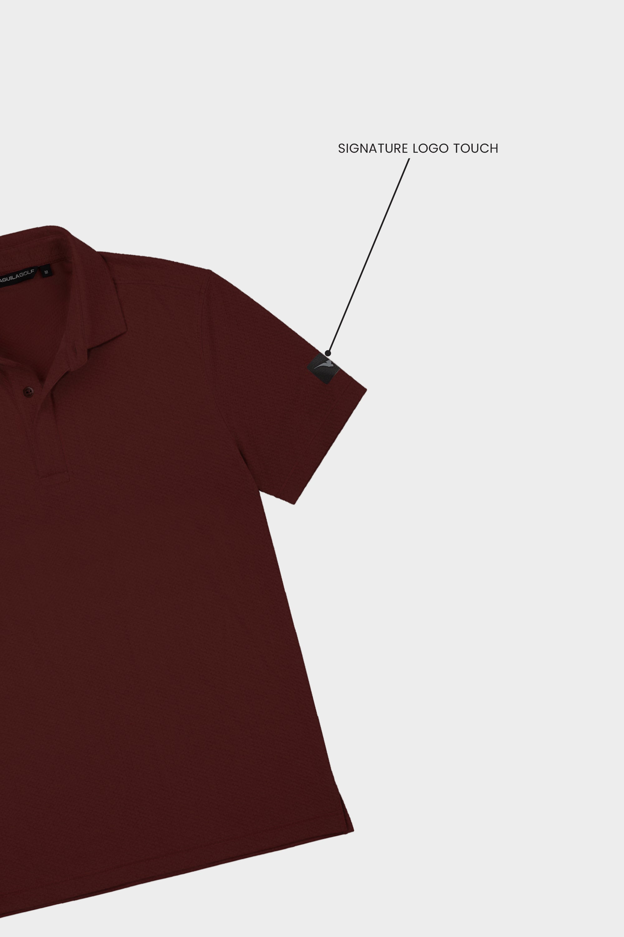 AREZZO GOLF POLO Maroon(JACQUARD)