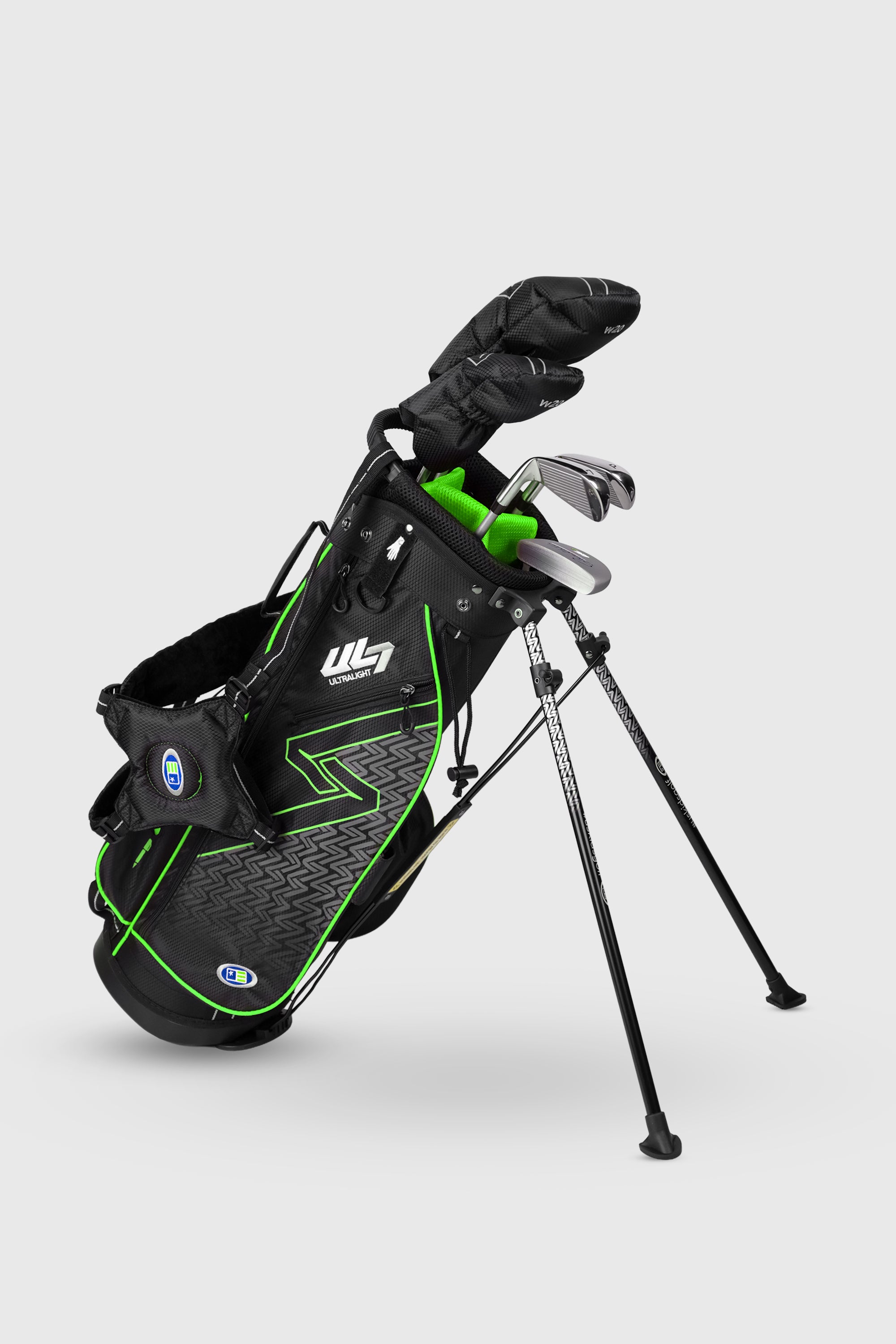 Aguila Junior Golf 5 Club Set Stand Bag Green
