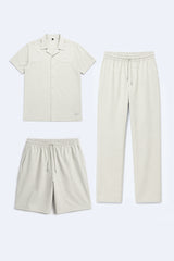 MEN CO-ORD SET PACK OF 3 - BEIGE