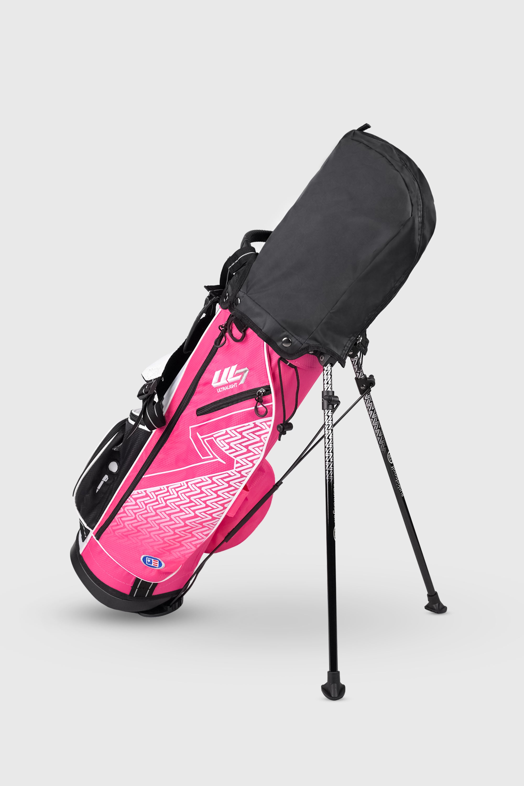 Aguila Junior Golf 5 Club Set Stand Bag Pink