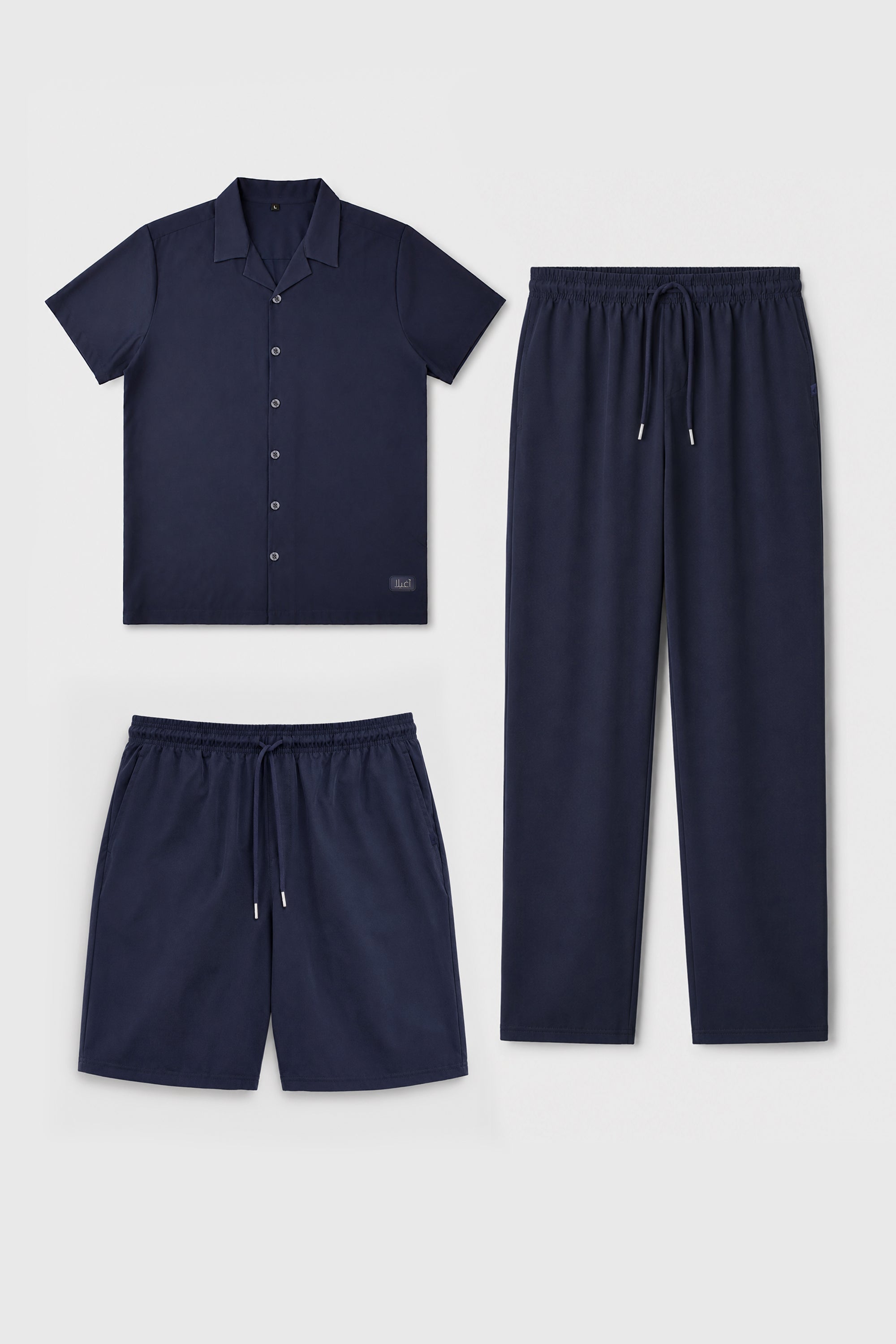 MEN CO-ORD SET PACK OF 3 - NAVY