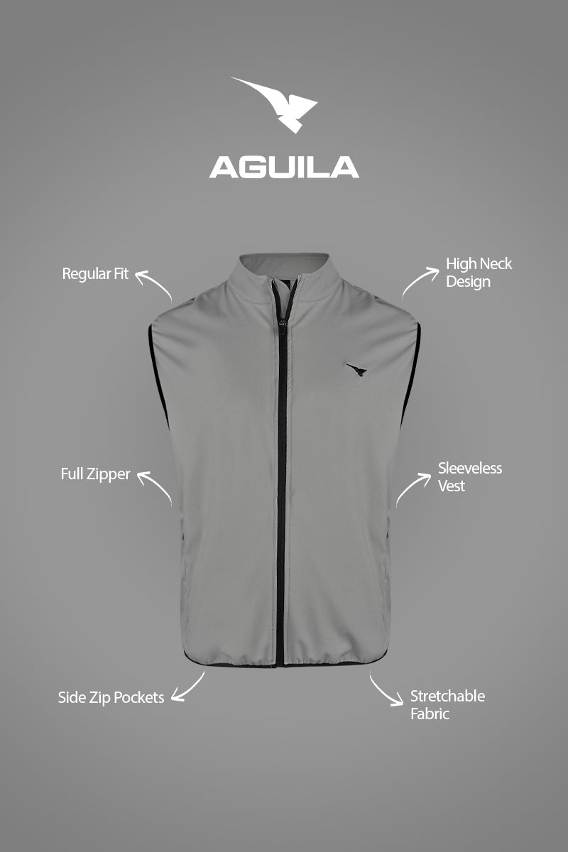 Men Golf Vest Foge Grey