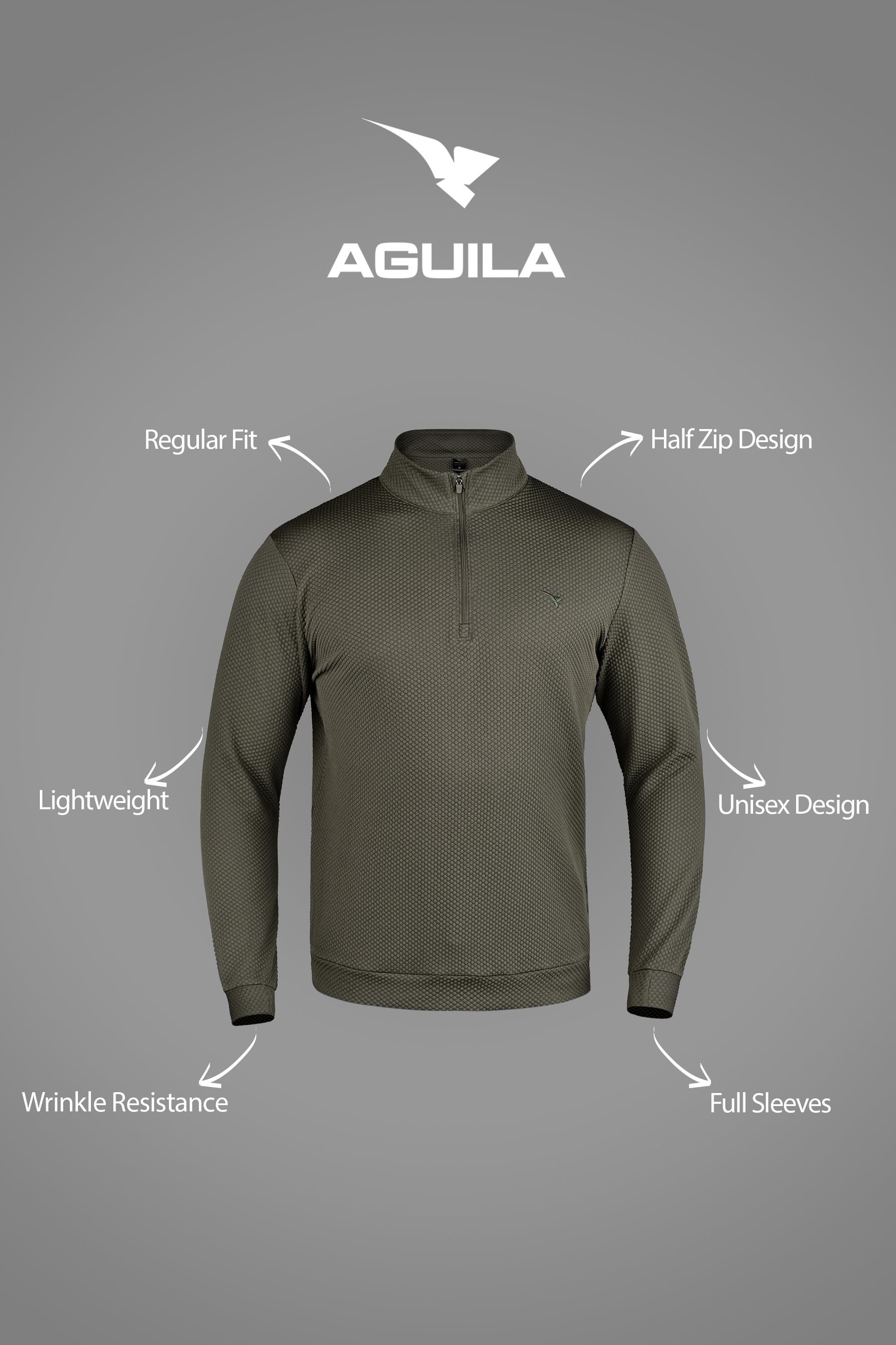 BUBBLE MIDLAYER OLIVE GREEN