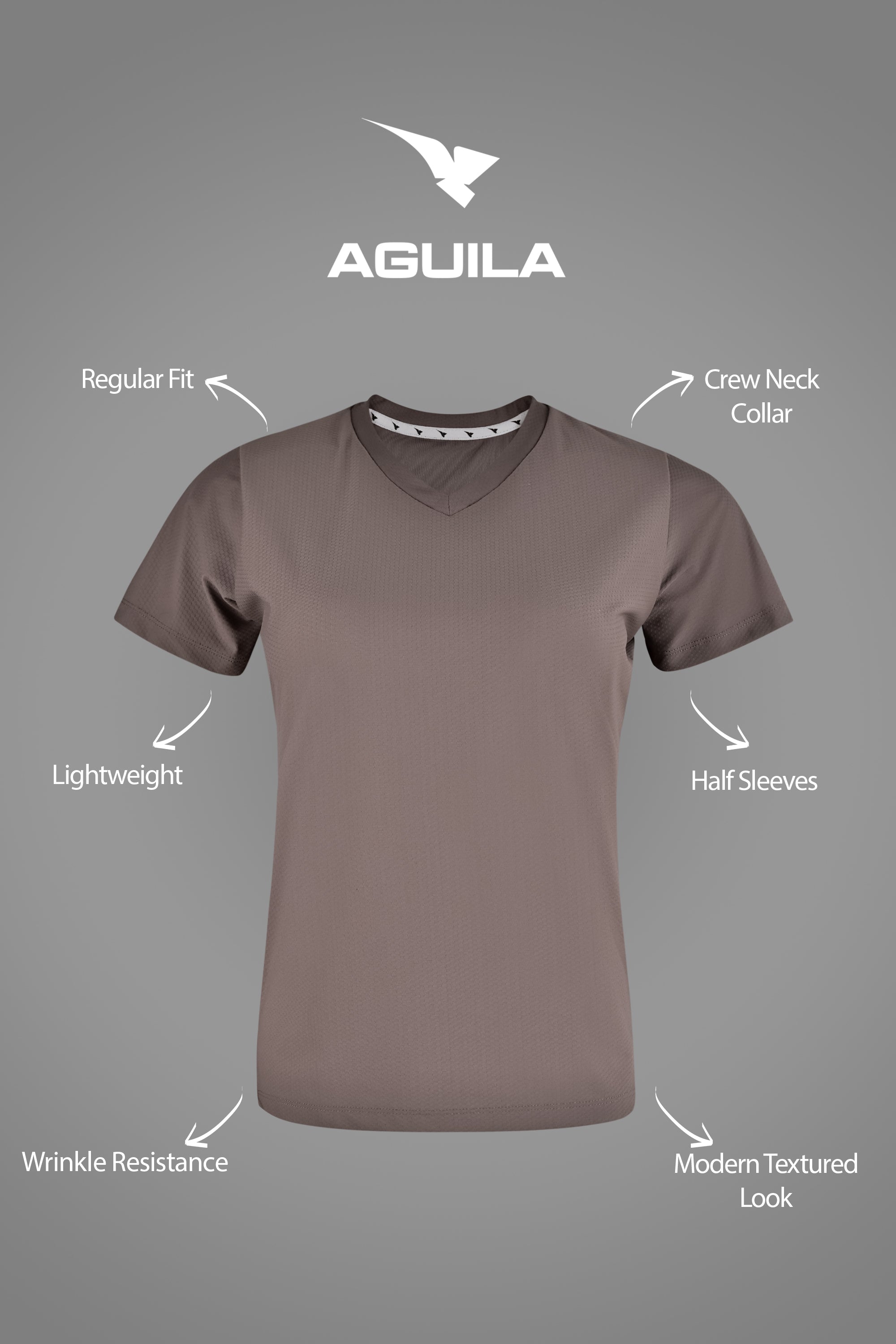 WOMEN PULSEFIT GYM T-SHIRT MAUVA