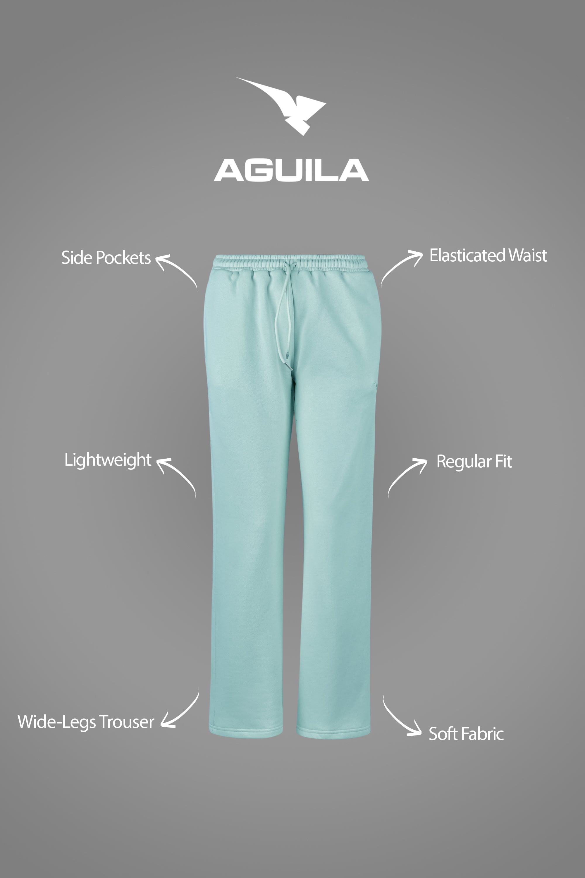 WOMEN BAGGY PANT MINT