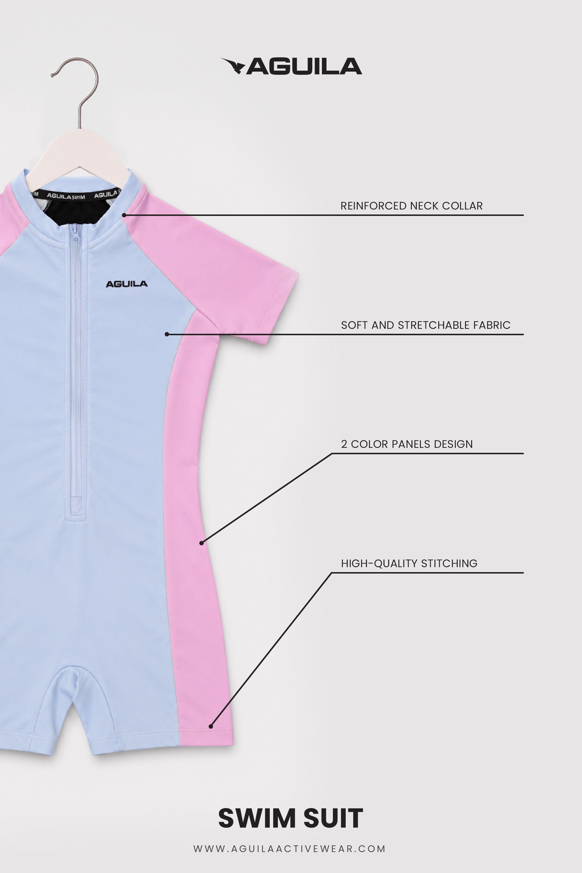 Girls DOLPHIN DAZZLE LIGHT BLUE/PINK