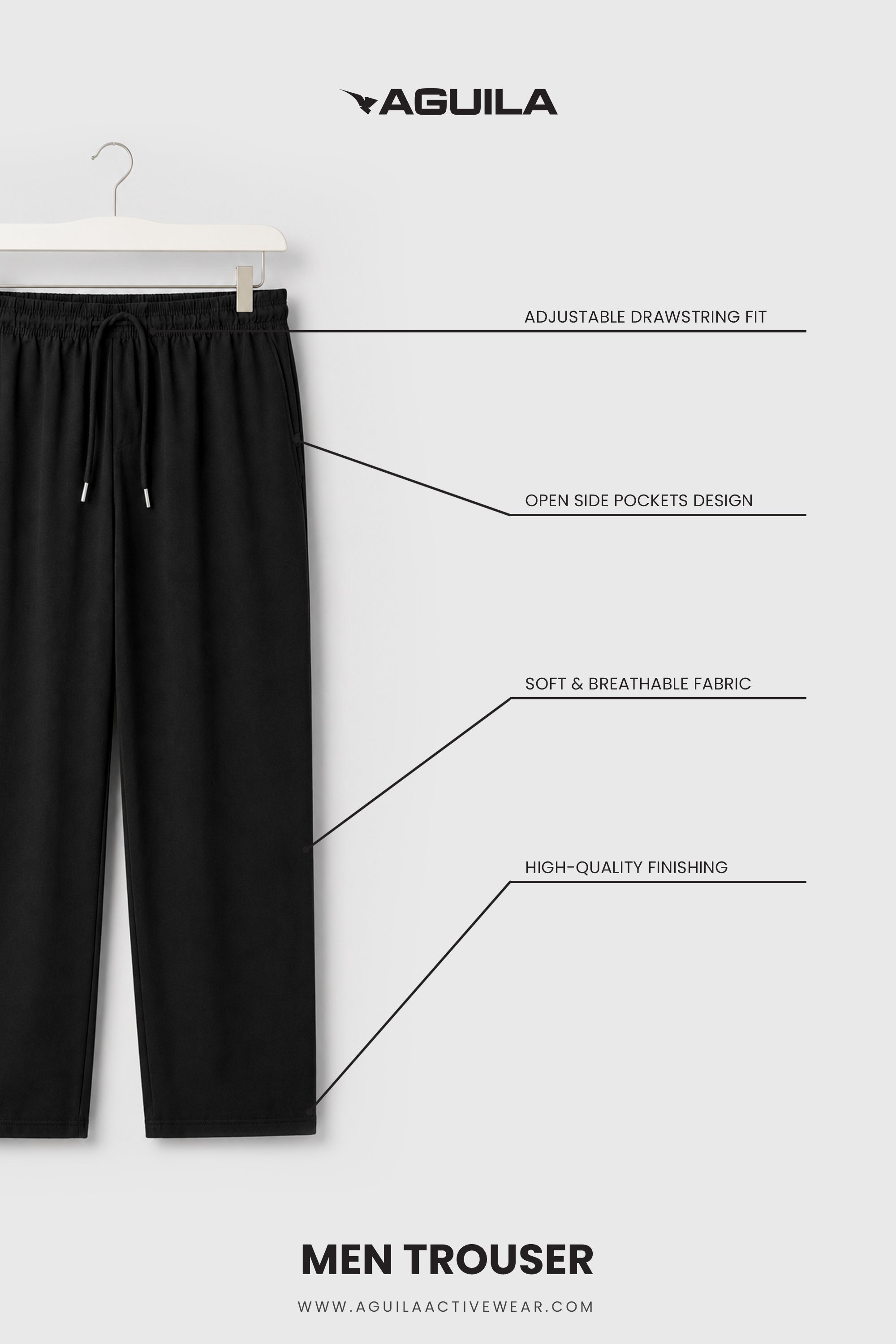 MEN CO-ORD SET PACK OF 3 - BLACK