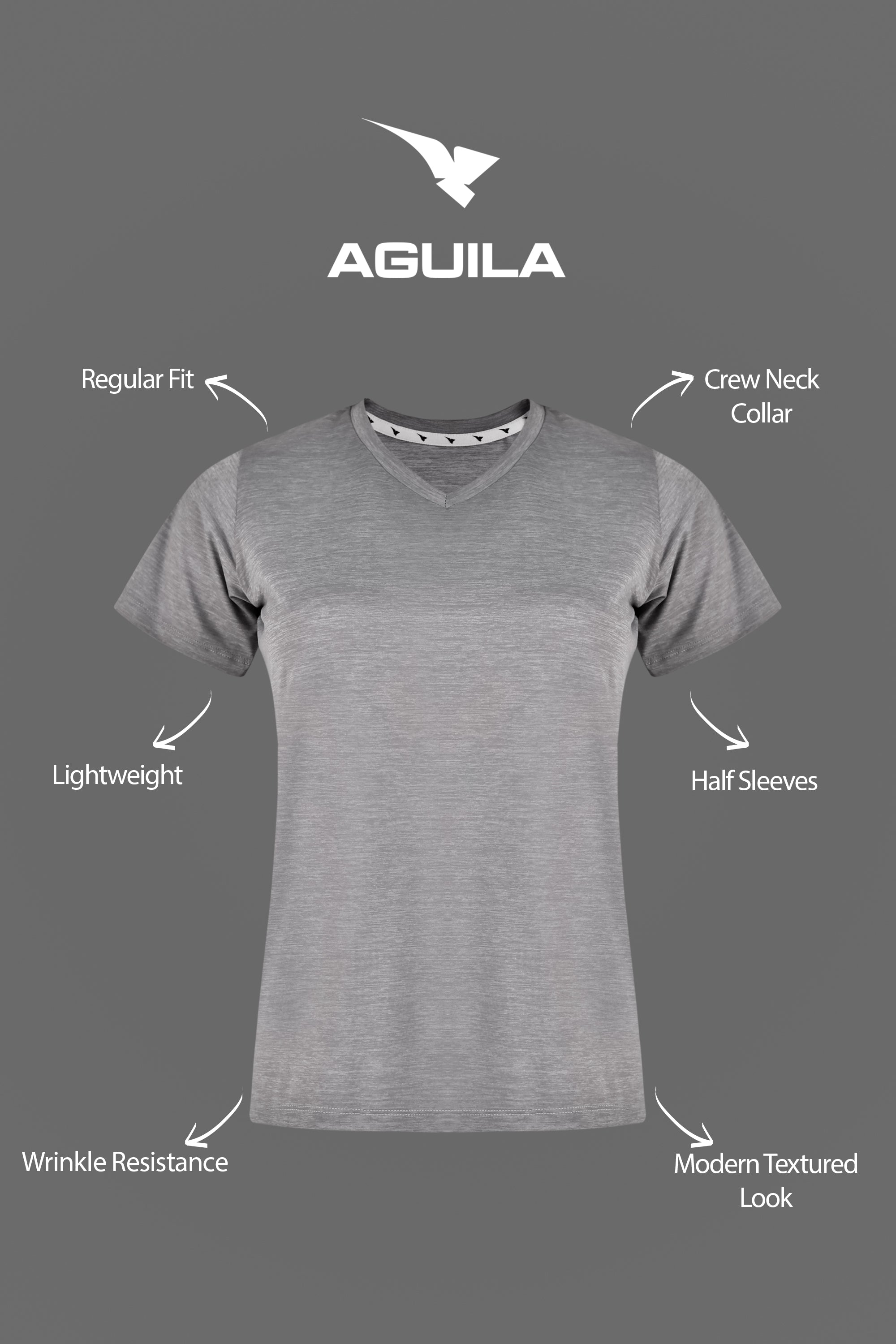 POWER FEMME T-SHIRT LIGHT GREY