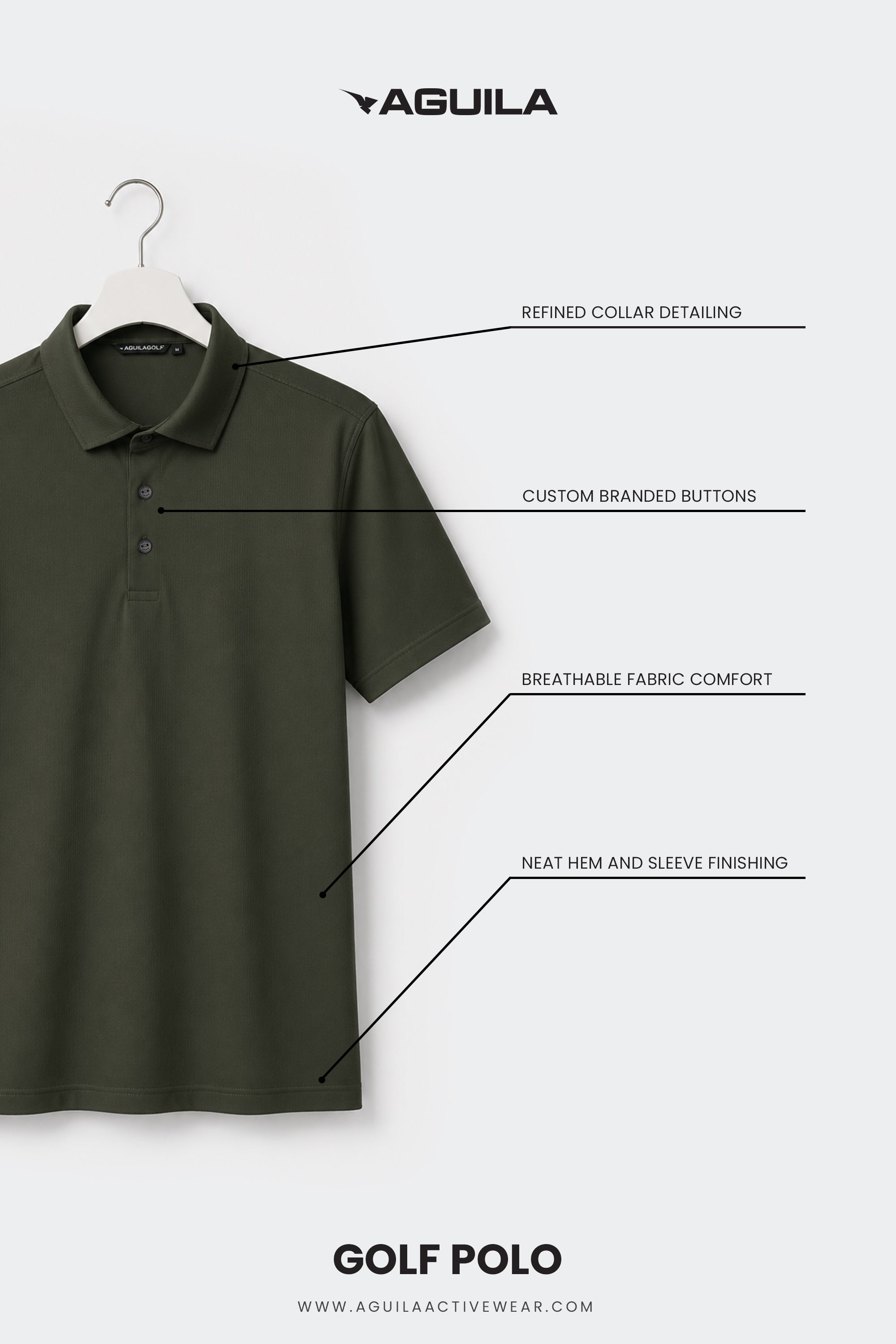 AREZZO GOLF POLO OLIVE