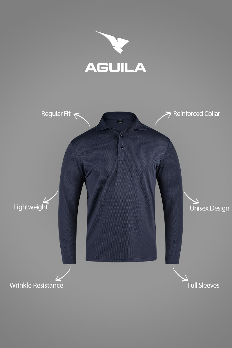 Midnight Men LS Golf Polo