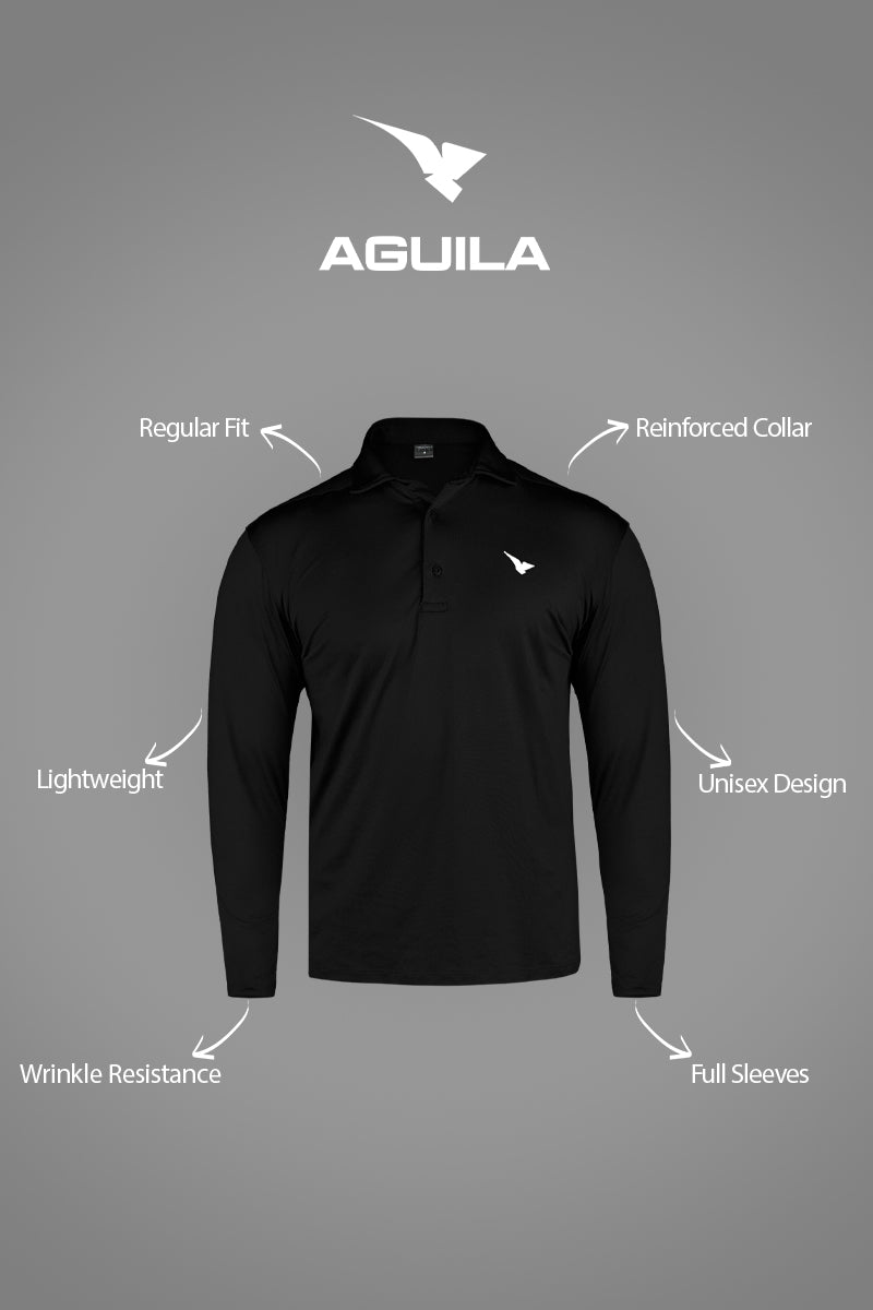 Midnight Men LS Golf Polo