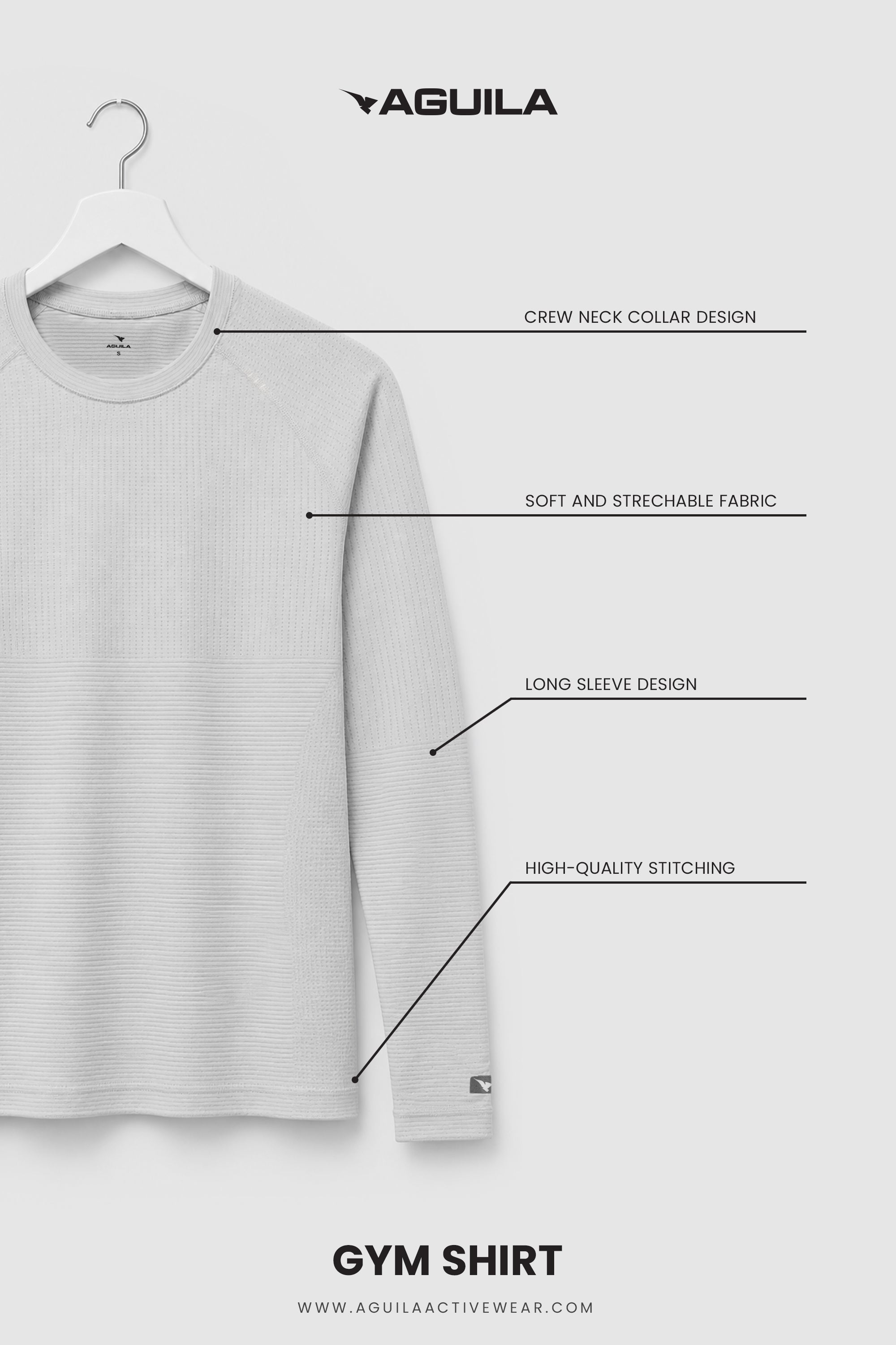 Hyper-Breathable Performance Long Sleeve Shirt White
