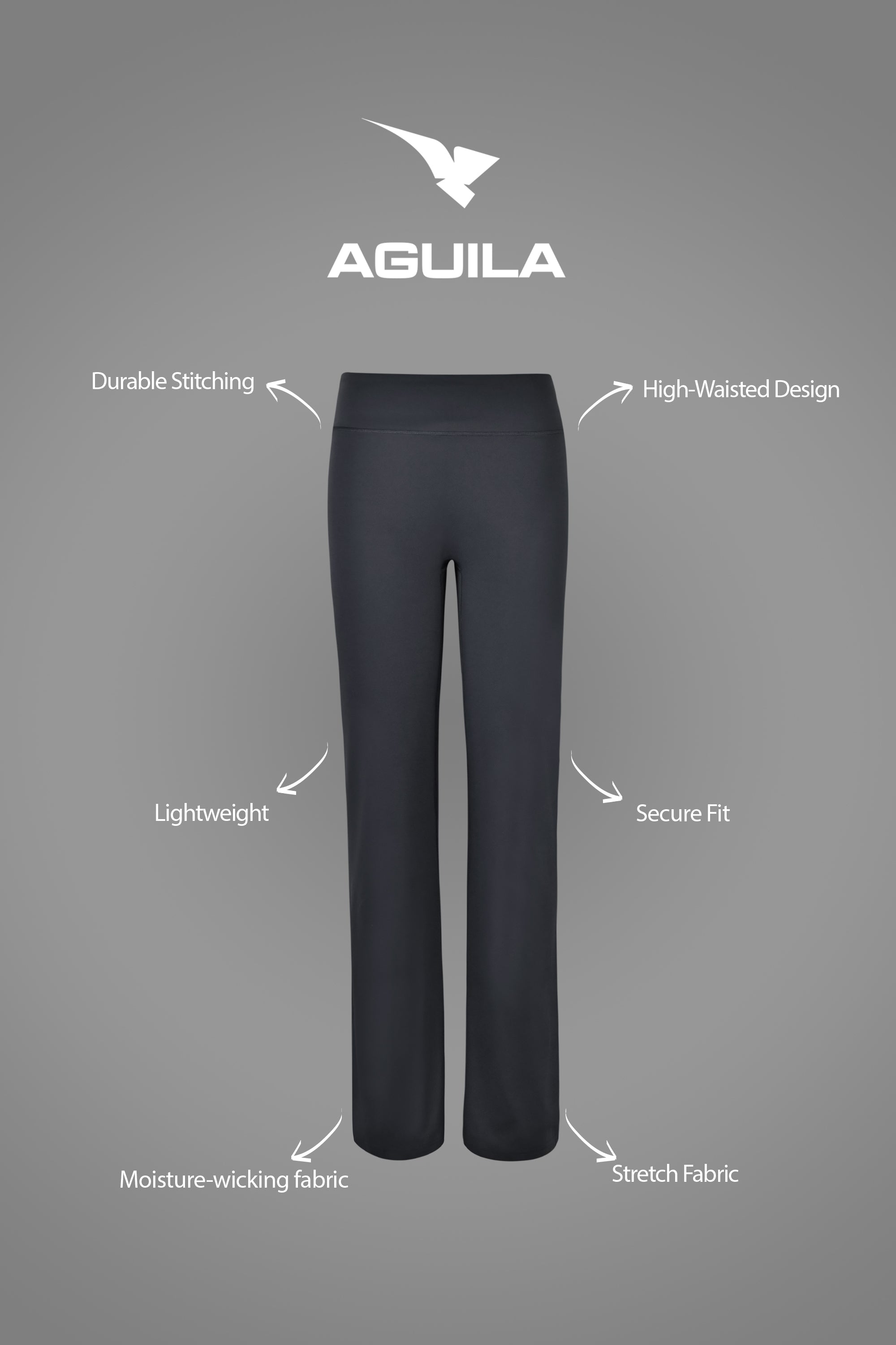 AGUILA FITFLARE PANT GREY