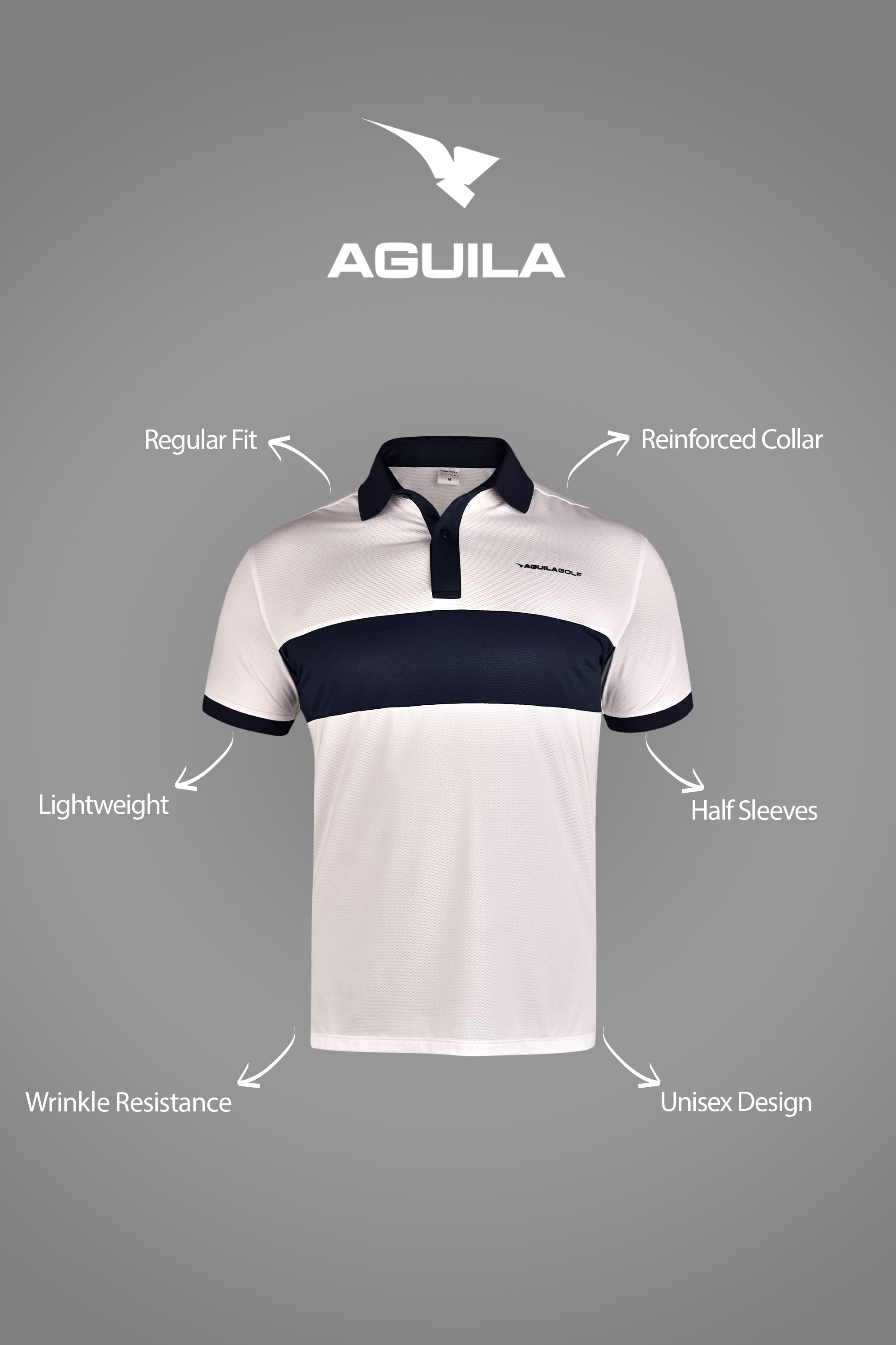 LEEDS GOLF POLO WHITE