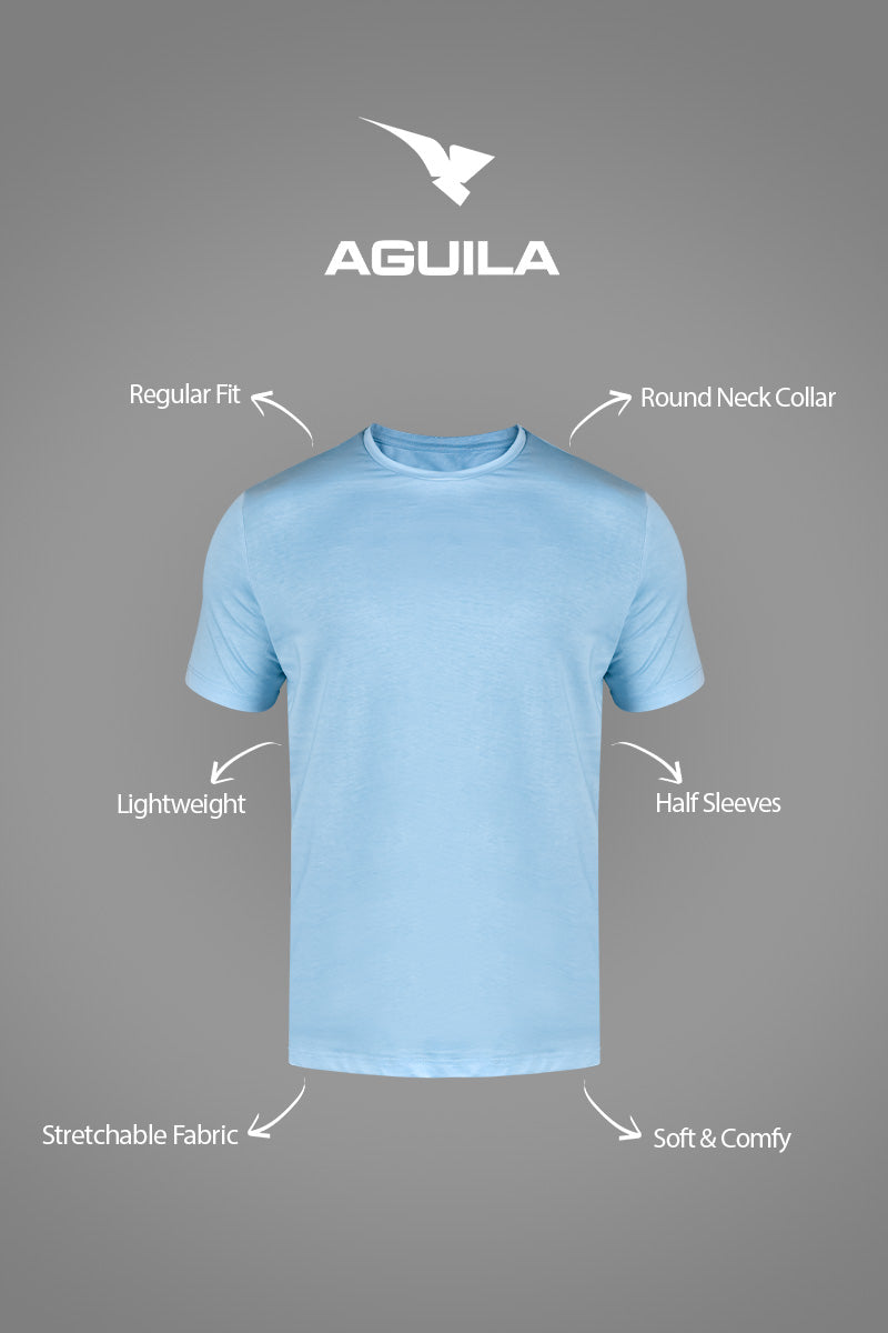 PRIMEFIT JERSEY GYM SHIRT SKY BLUE