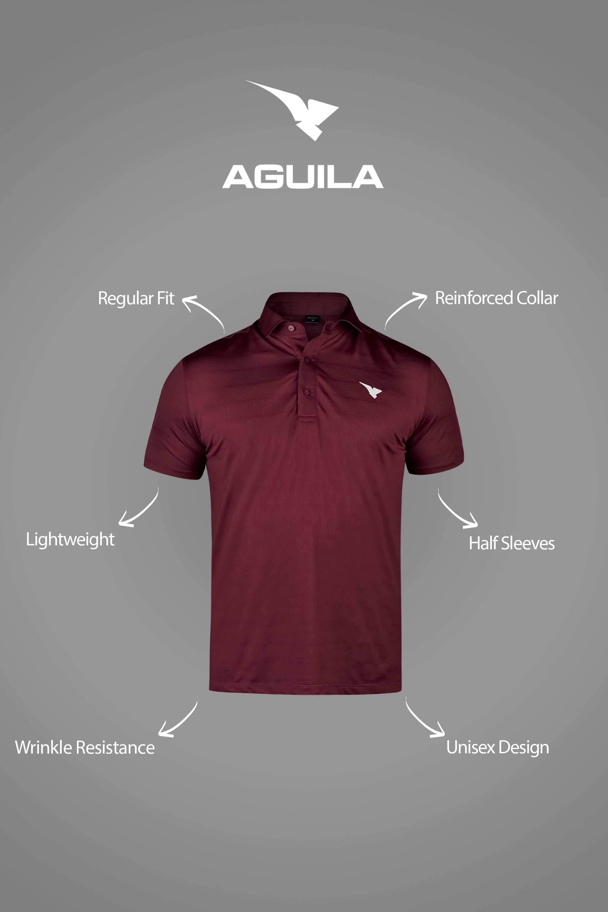MADRID GOLF POLO MAROON