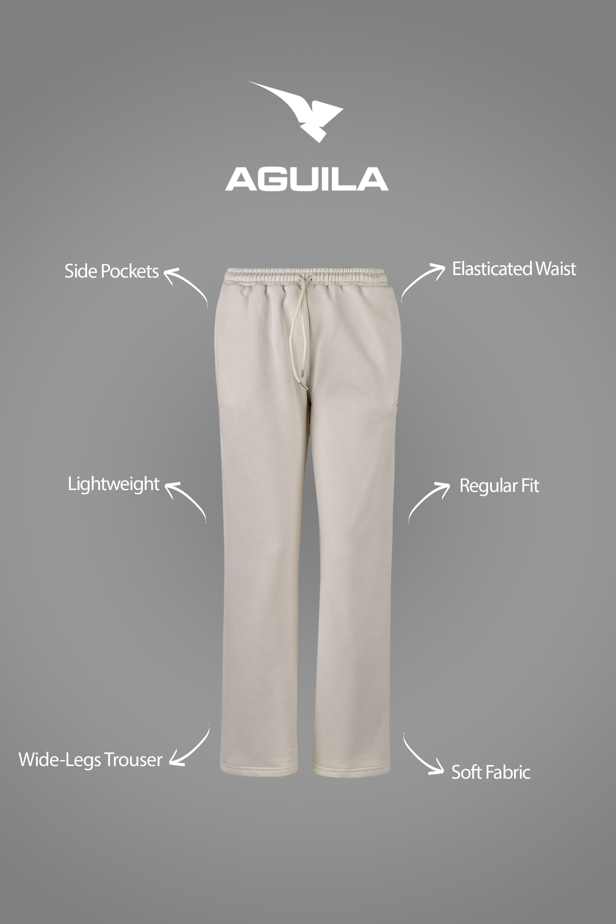 WOMEN BAGGY PANT IVORY