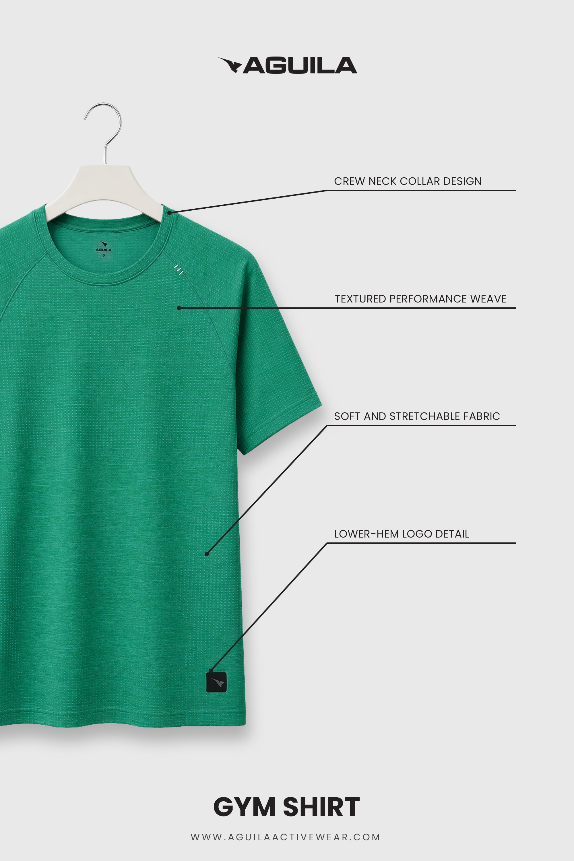Aguila Tech Athletic Shirt Green