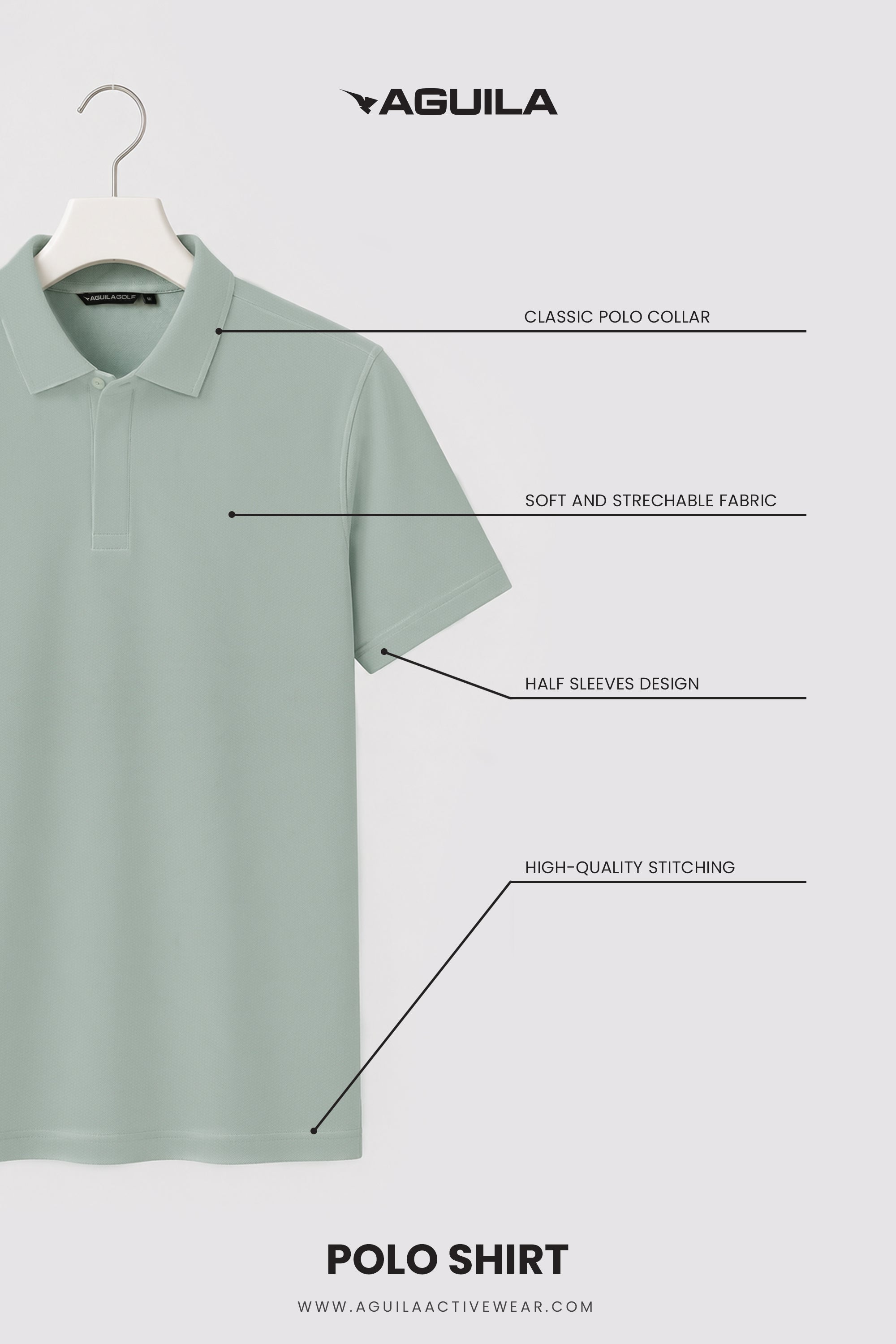AREZZO GOLF POLO VERDANT