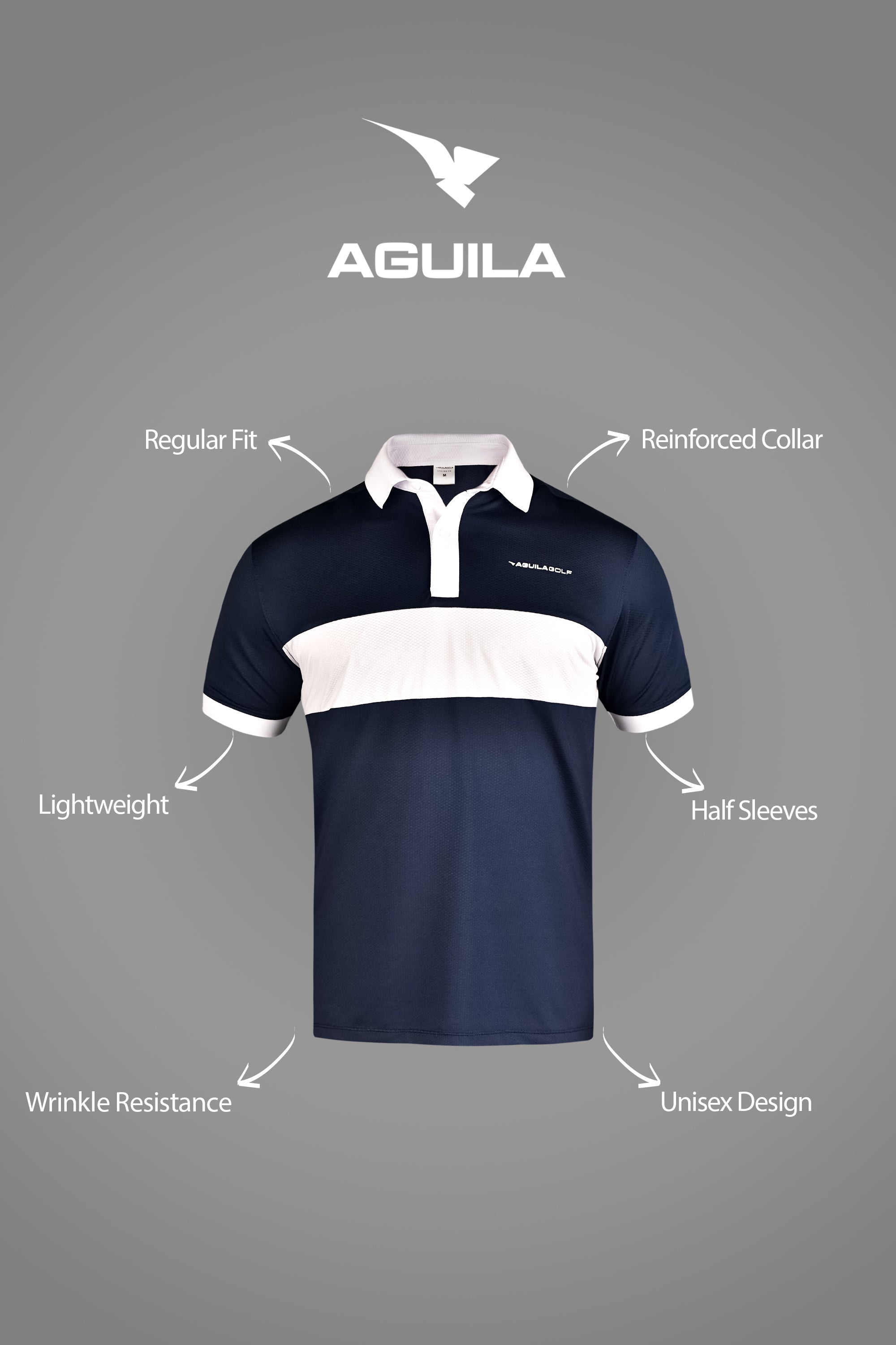 LEEDS GOLF POLO NAVY