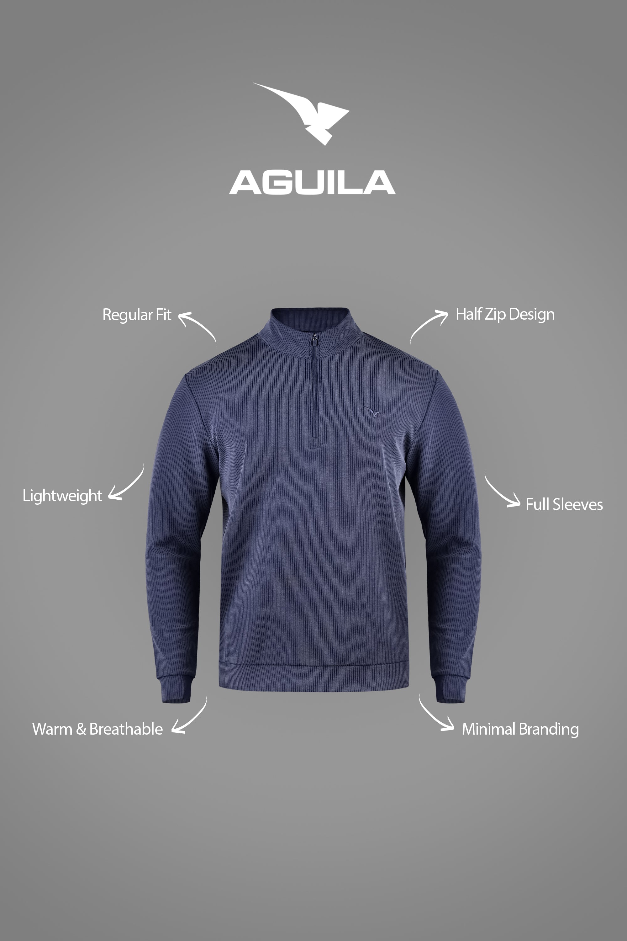 AREEZO GOLF MIDLAYER NAVY