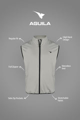 MEN GOLF VEST ASH GREY